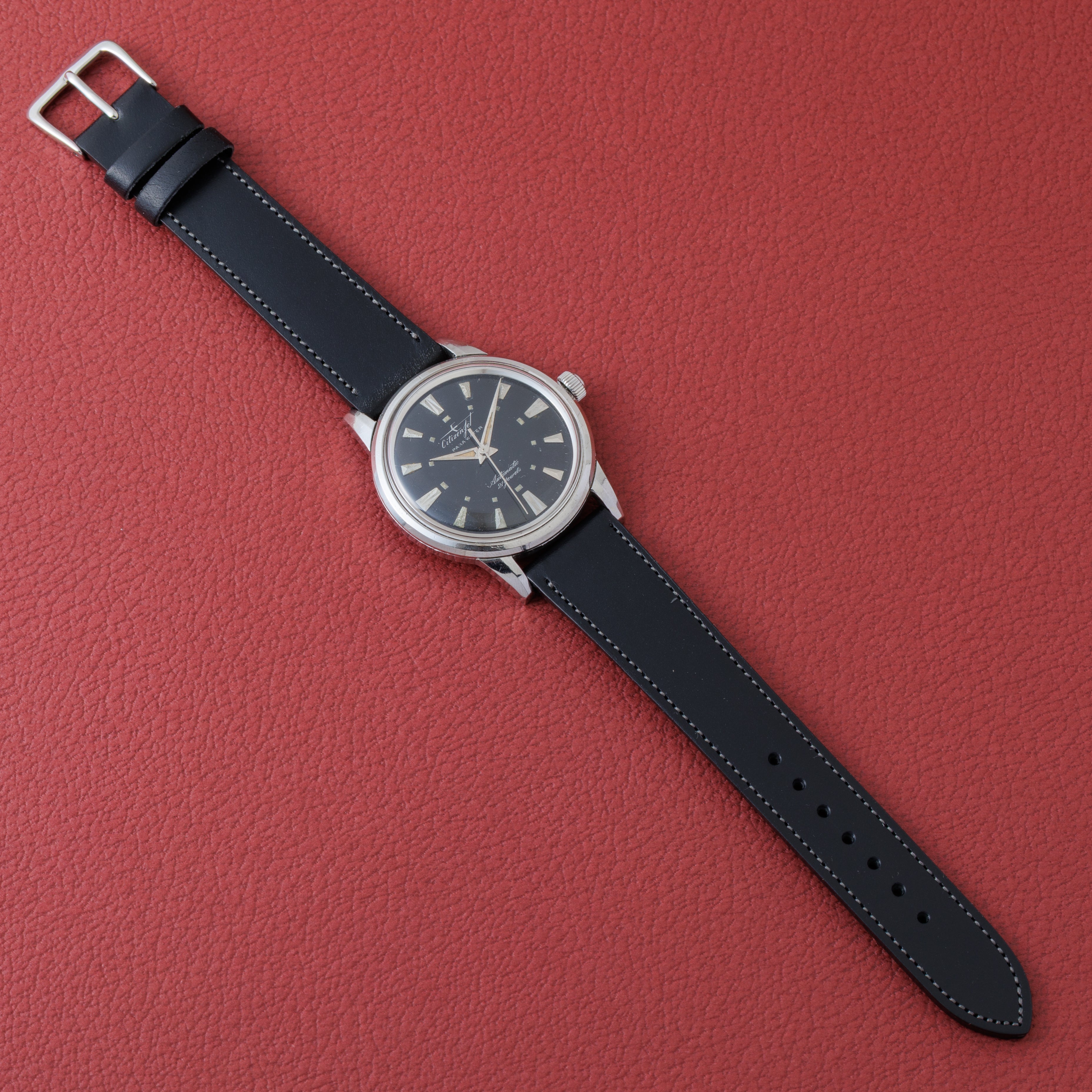 シチズン ジェット パラウォーター 1963年製 自動巻き ブラックダイヤル