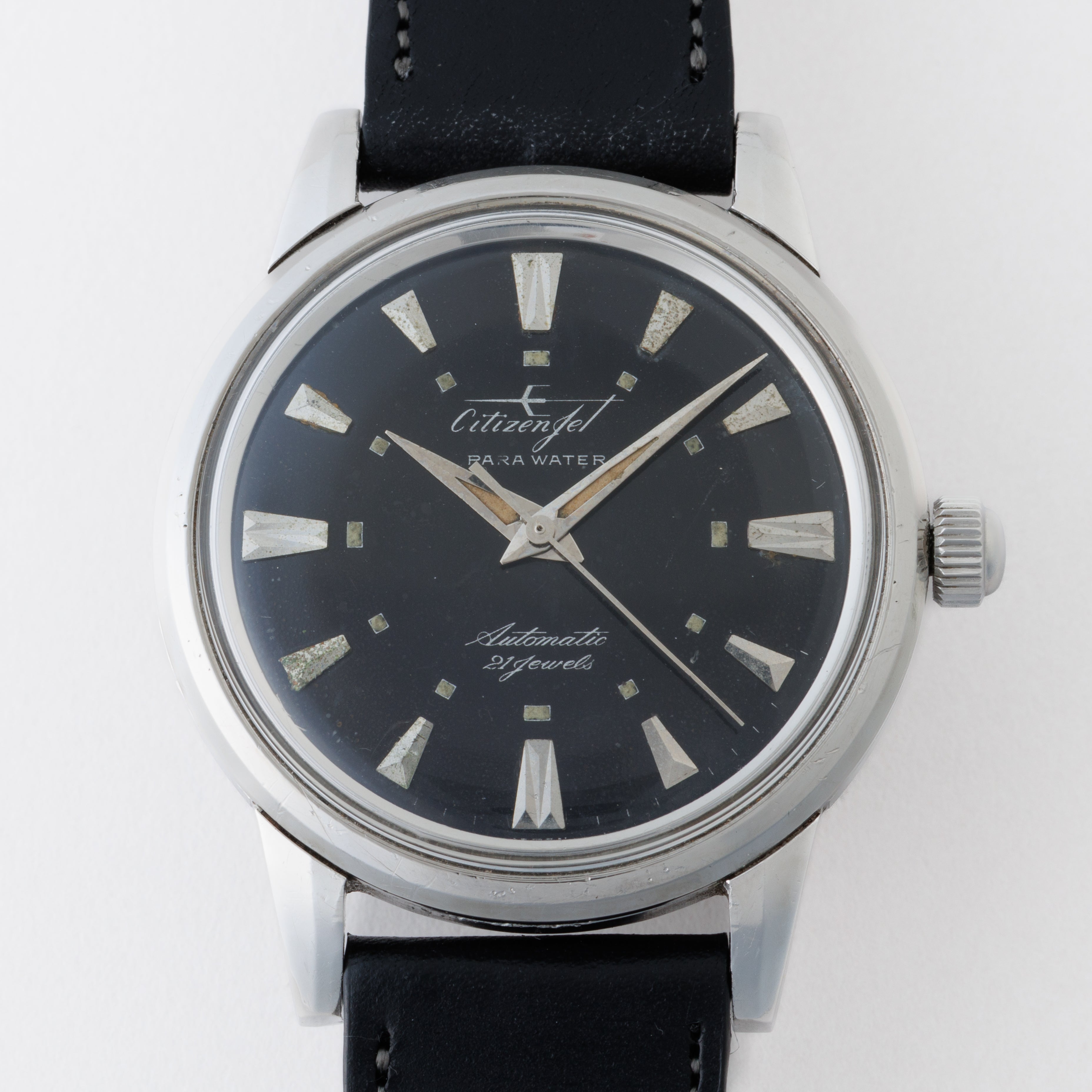 シチズン ジェット パラウォーター 1963年製 自動巻き ブラックダイヤル