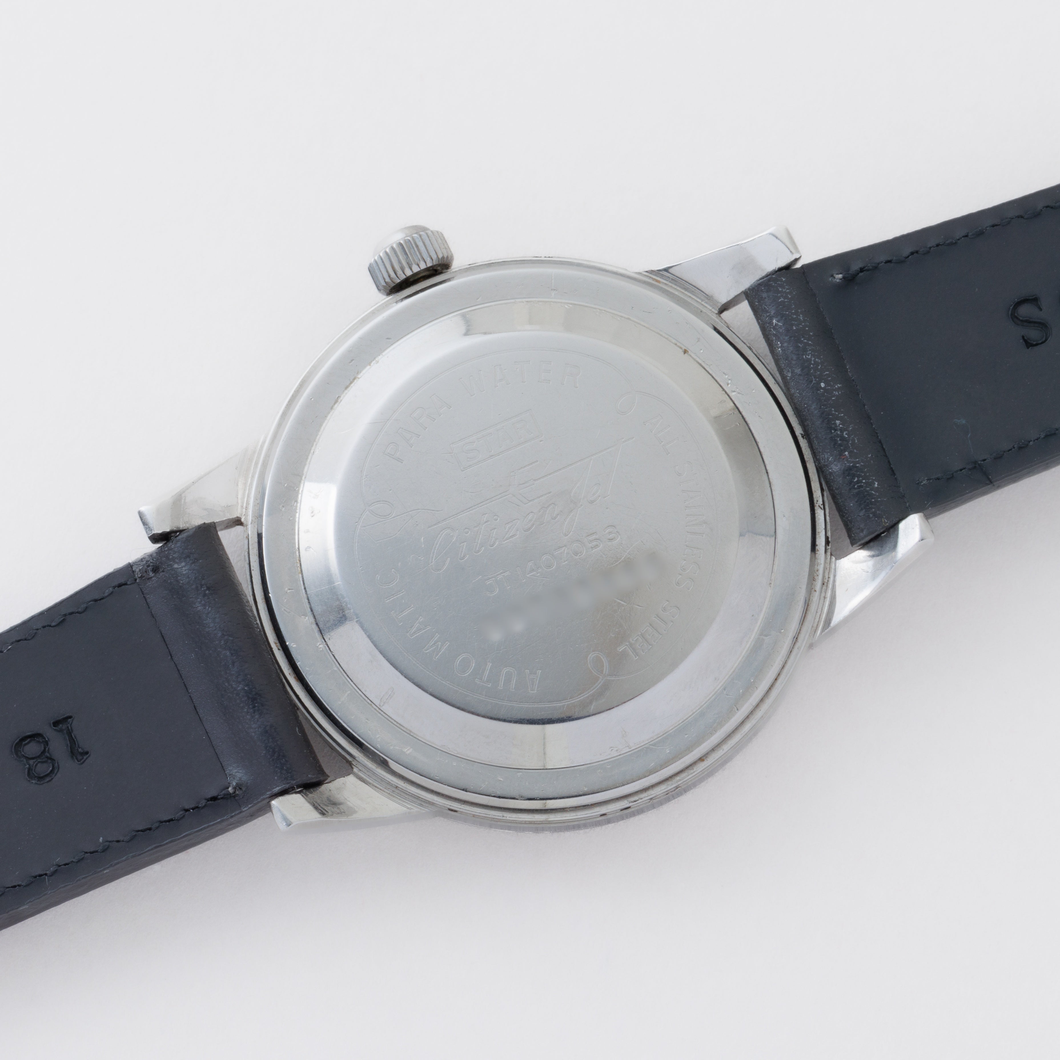 シチズン ジェット パラウォーター 1963年製 自動巻き ブラックダイヤル