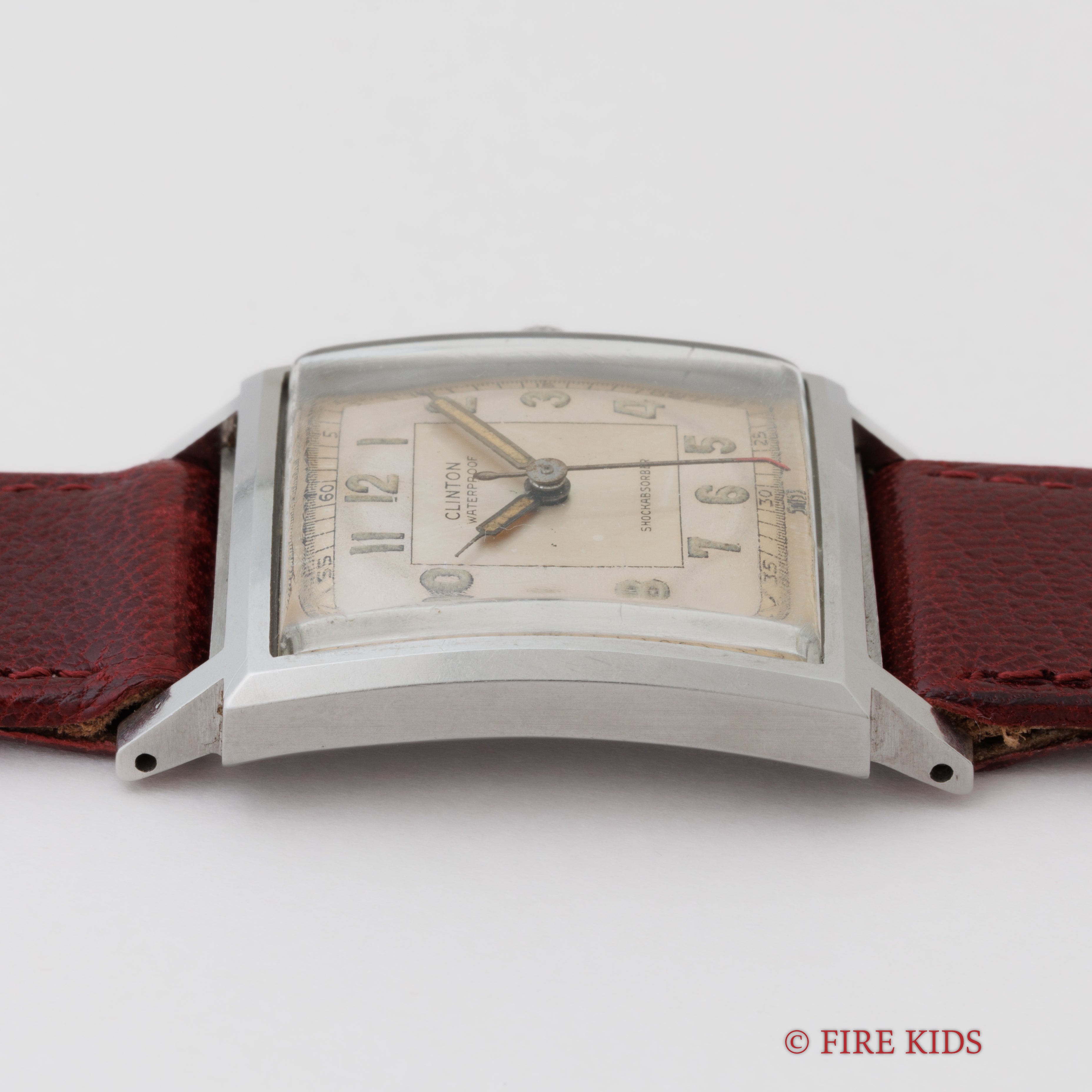 クリントン スクエア型 クラムシェルケース 手巻き 1940年代 Ref.30