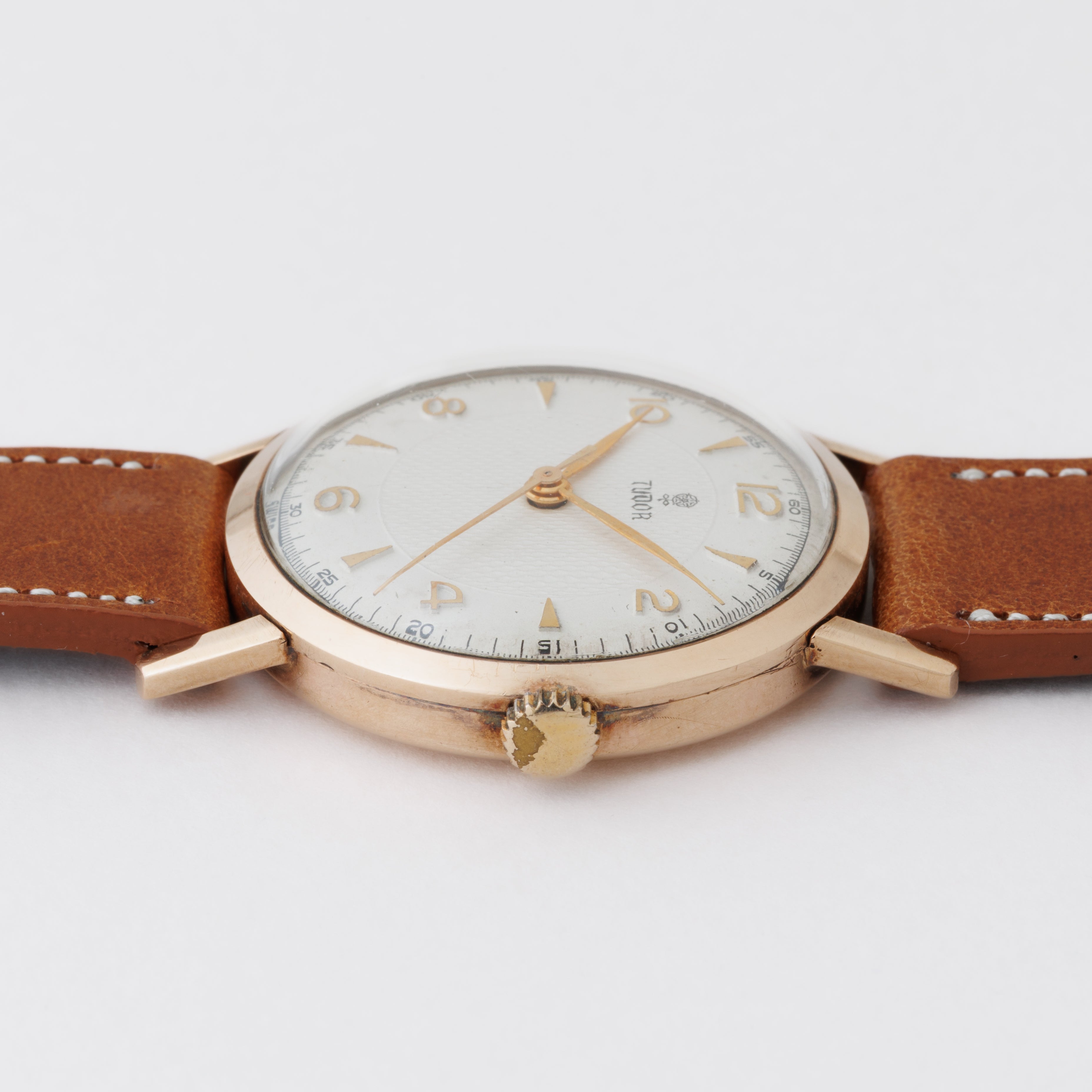 チューダー 9金無垢 小バラ 手巻 1950年代製 飛びアラビアダイヤル