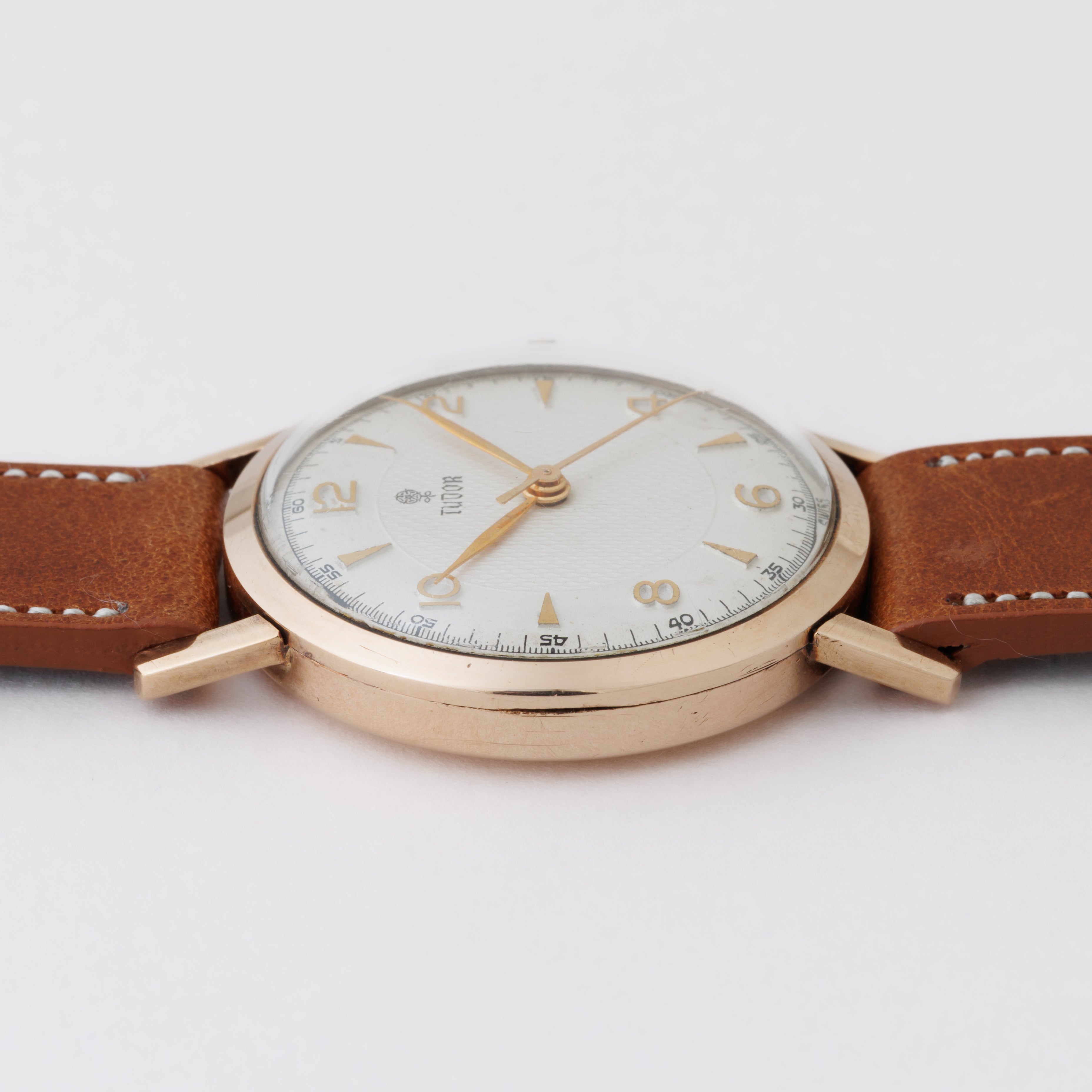 チューダー 9金無垢 小バラ 手巻 1950年代製 飛びアラビアダイヤル