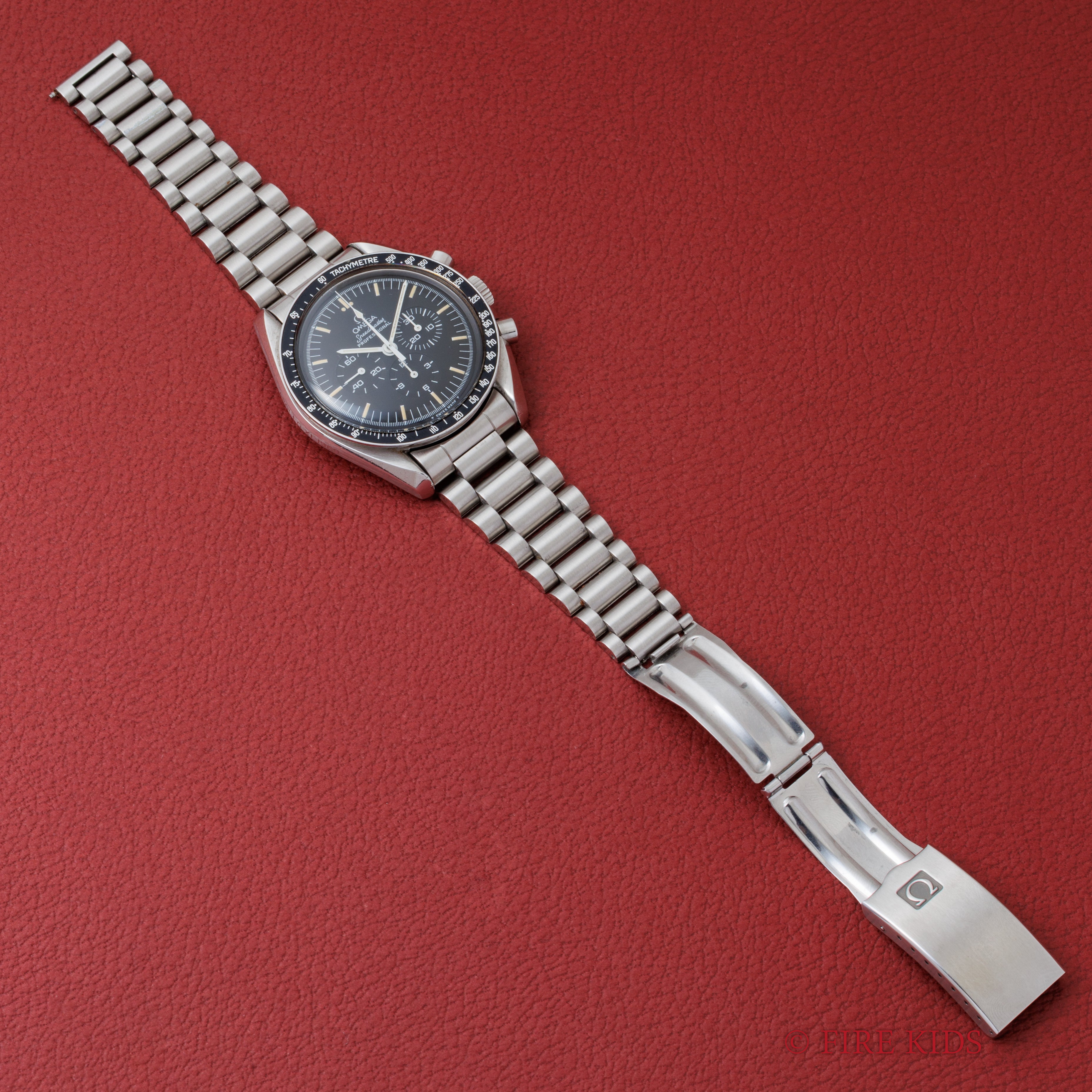 オメガ スピードマスタープロフェッショナル 1989年製 Ref.145.022 5th 20周年記念 下がりr 箱、ギャラ付き