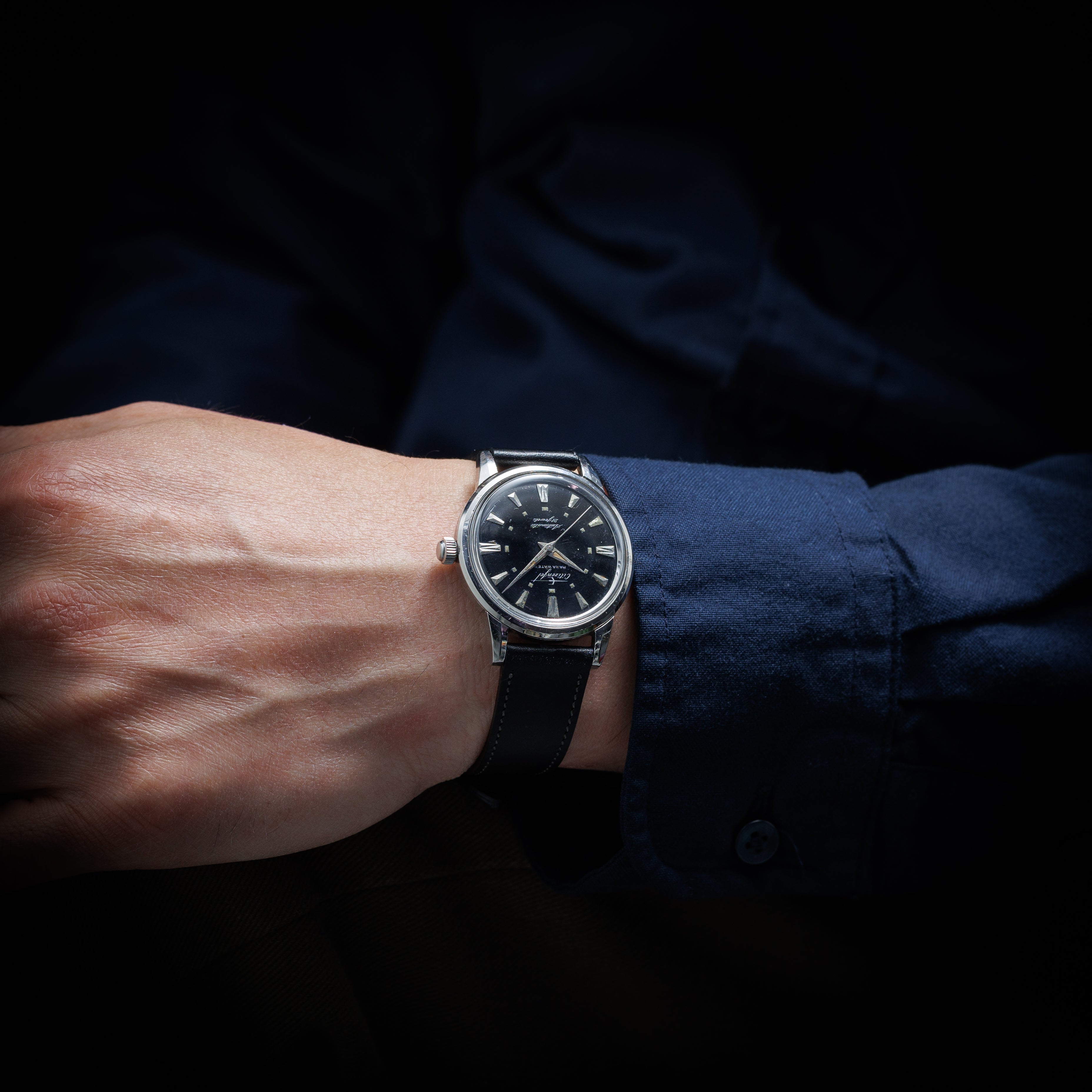 シチズン ジェット パラウォーター 1963年製 自動巻き ブラックダイヤル