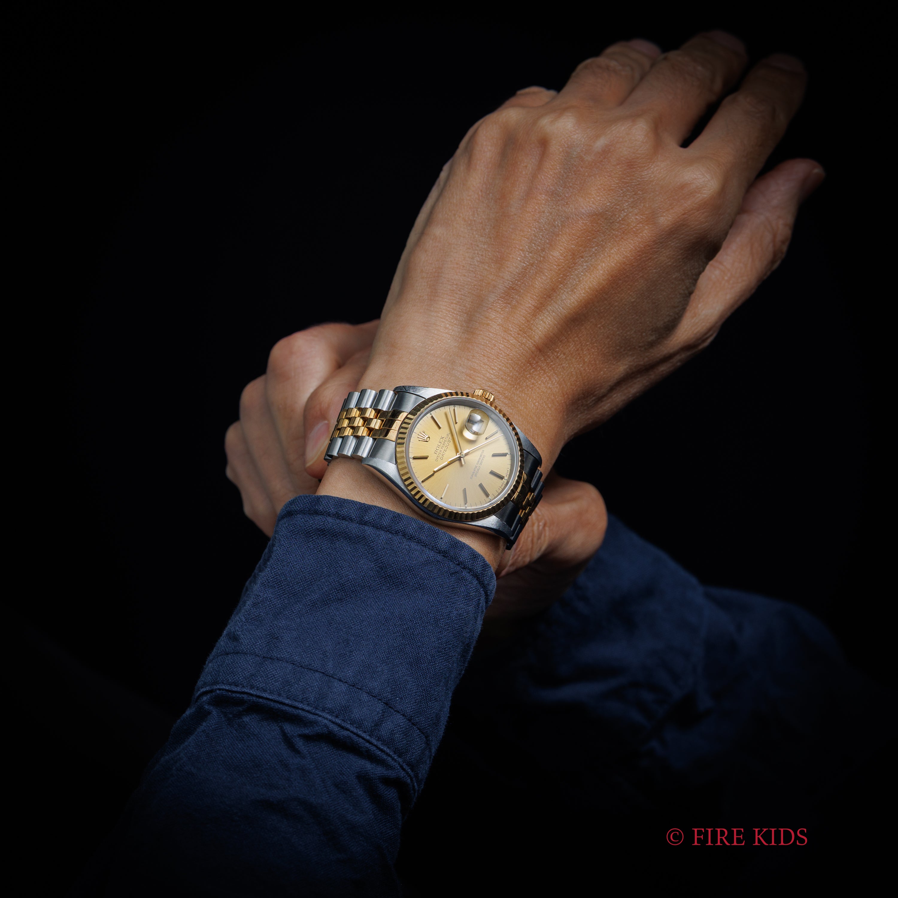 ロレックス デイトジャスト Ref.16233 シャンパンダイヤル 1993年製 純正ジュビリーコンビブレス 箱付