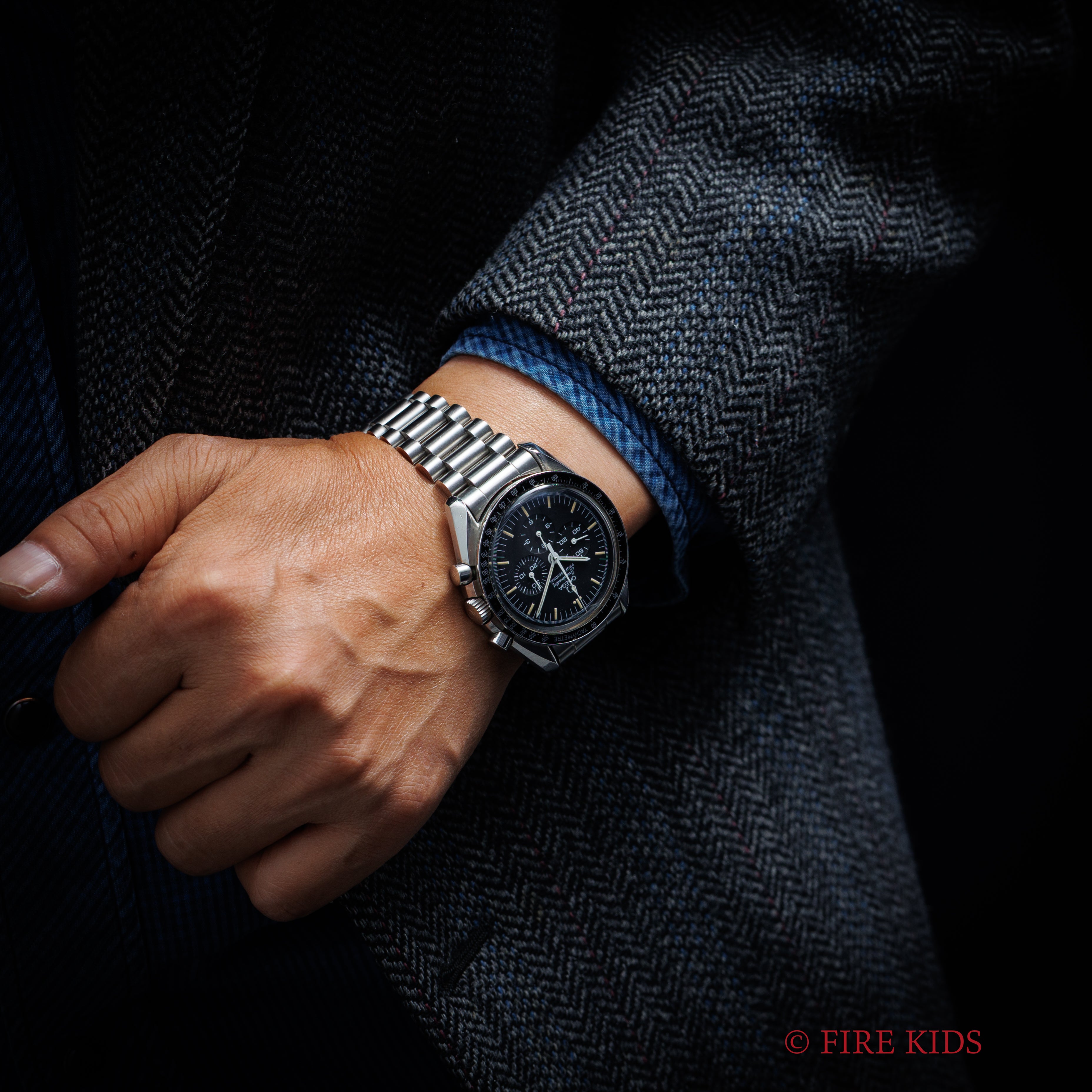 オメガ スピードマスタープロフェッショナル 1989年製 Ref.145.022 5th 20周年記念 下がりr 箱、ギャラ付き