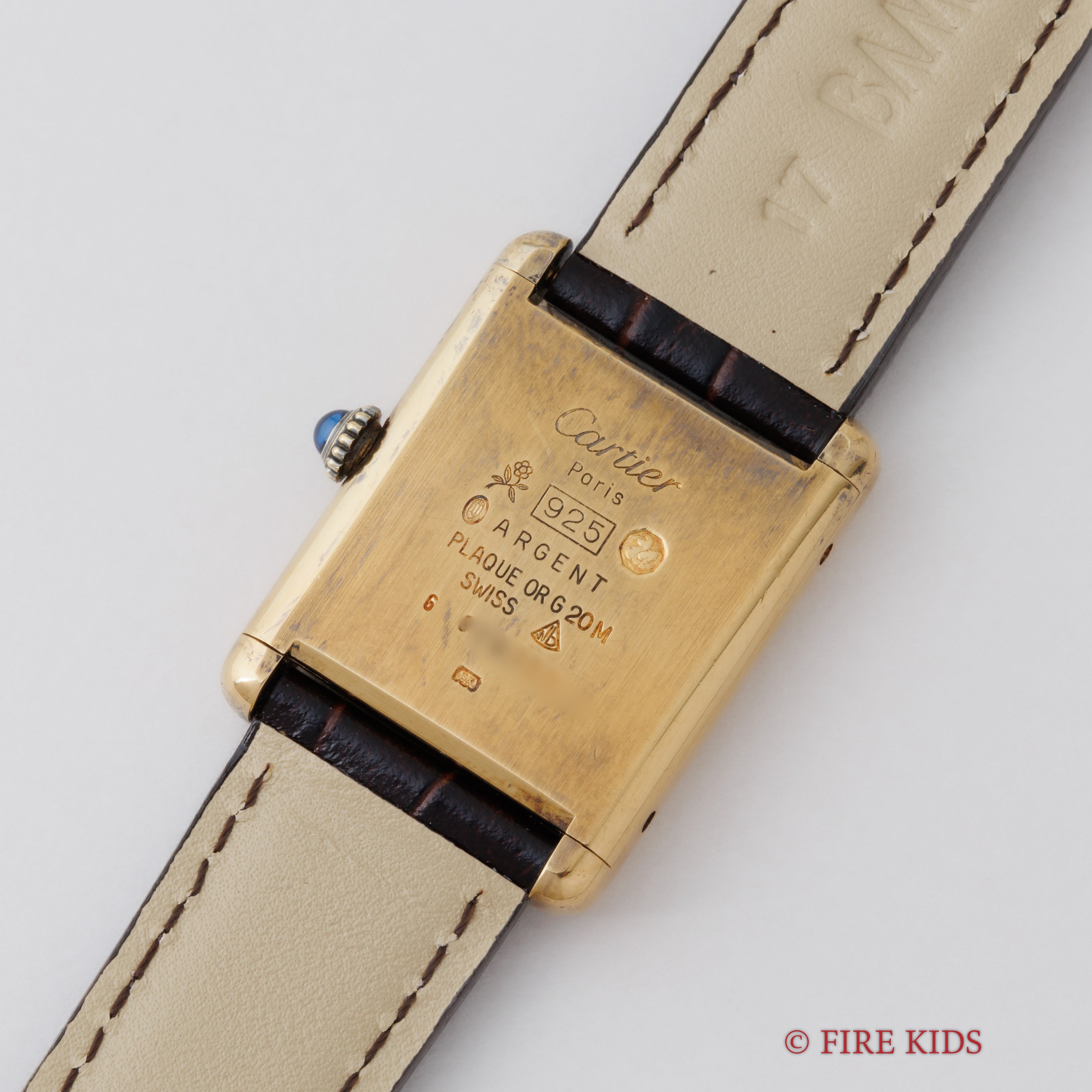 カルティエ マストタンク 1980年代製 LMサイズ 手巻 ブラックローマンダイヤル