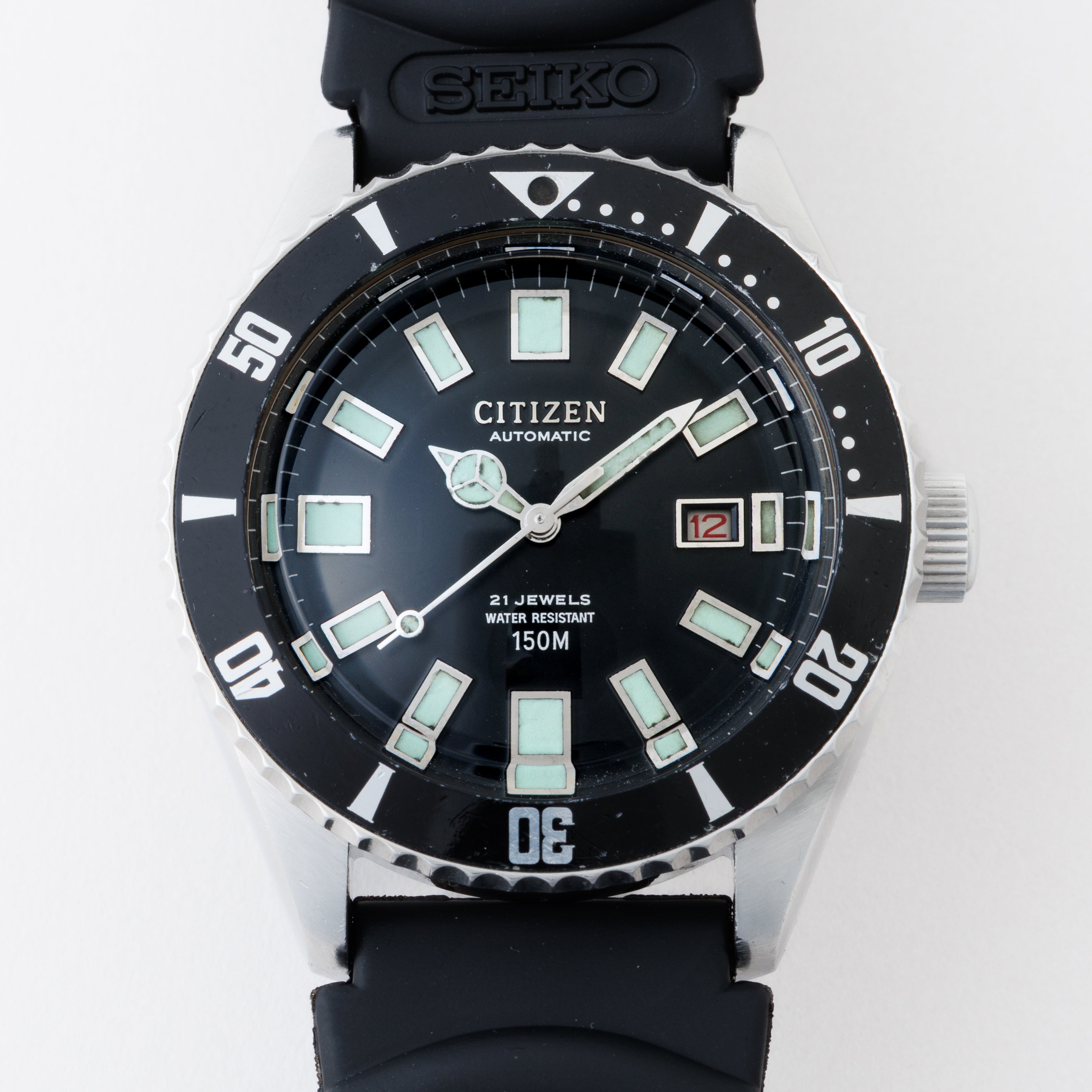 シチズン 150m チャレンジダイバー 1976年製 赤カレンダー 4‐600851Y