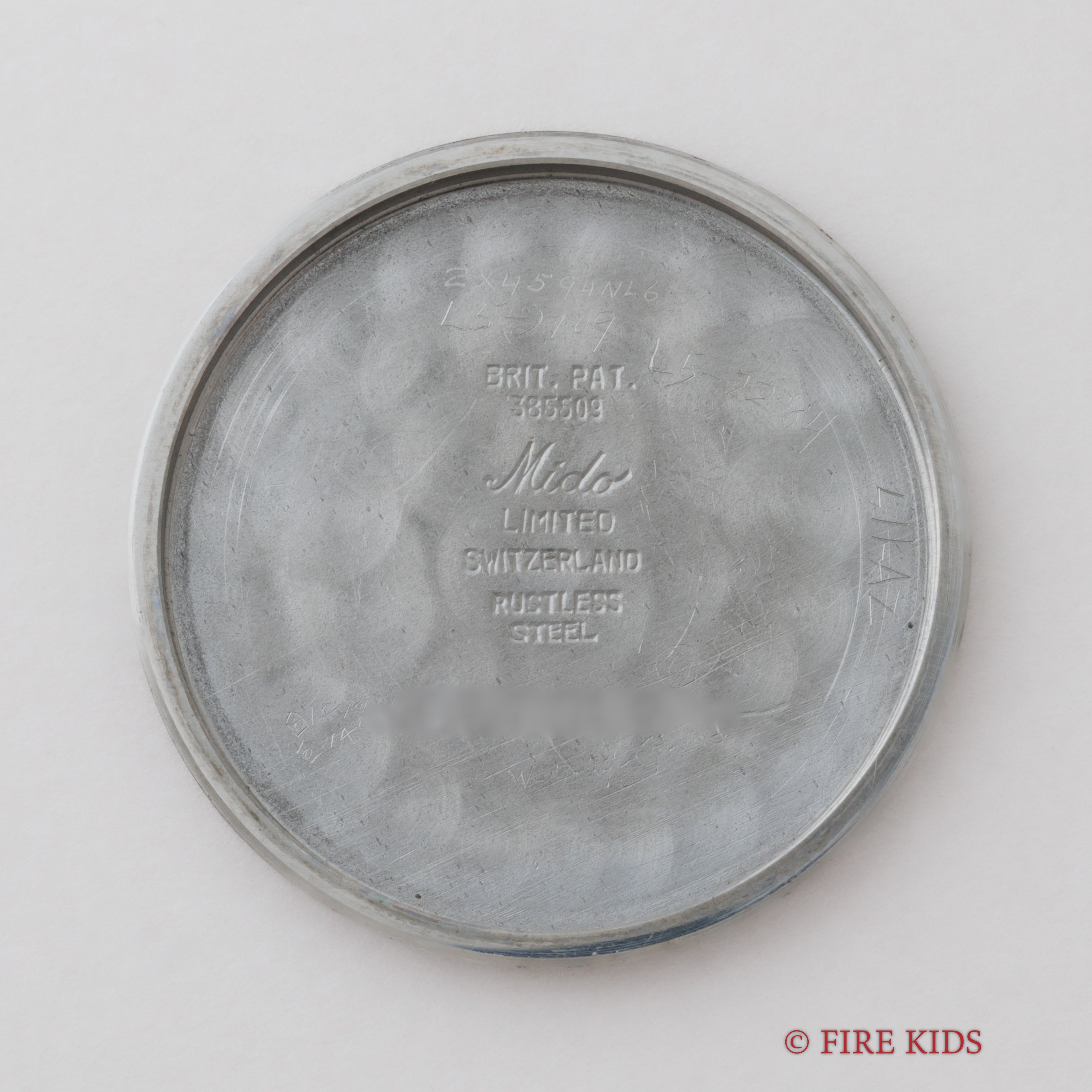 ミドー マルチフォート 33㎜ラージケース ブラックマジェスティックダイヤル 1940年代 手巻き