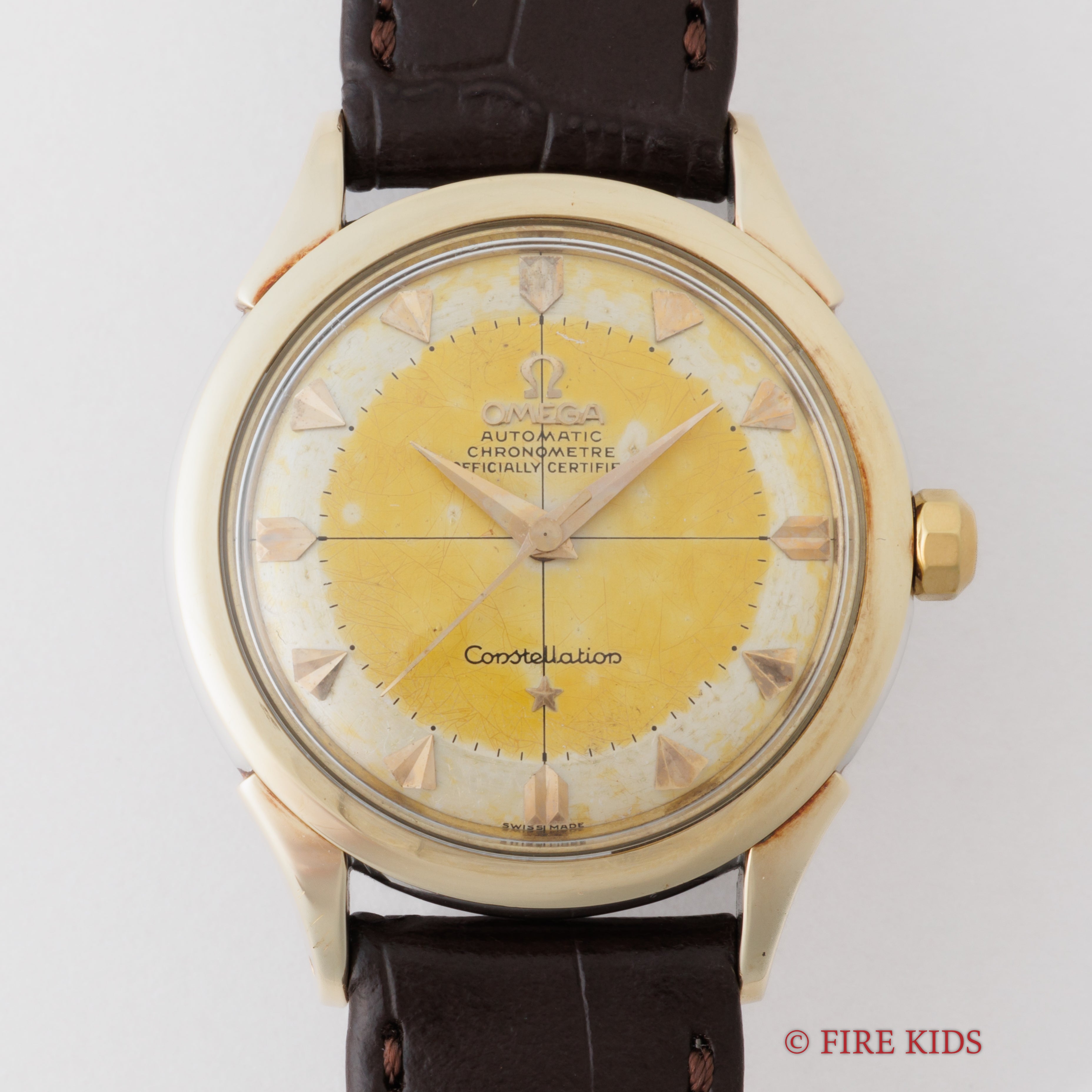 オメガ コンステレーション トップゴールドケース 1955年製 Ref.2852-4SC ハートインデックス