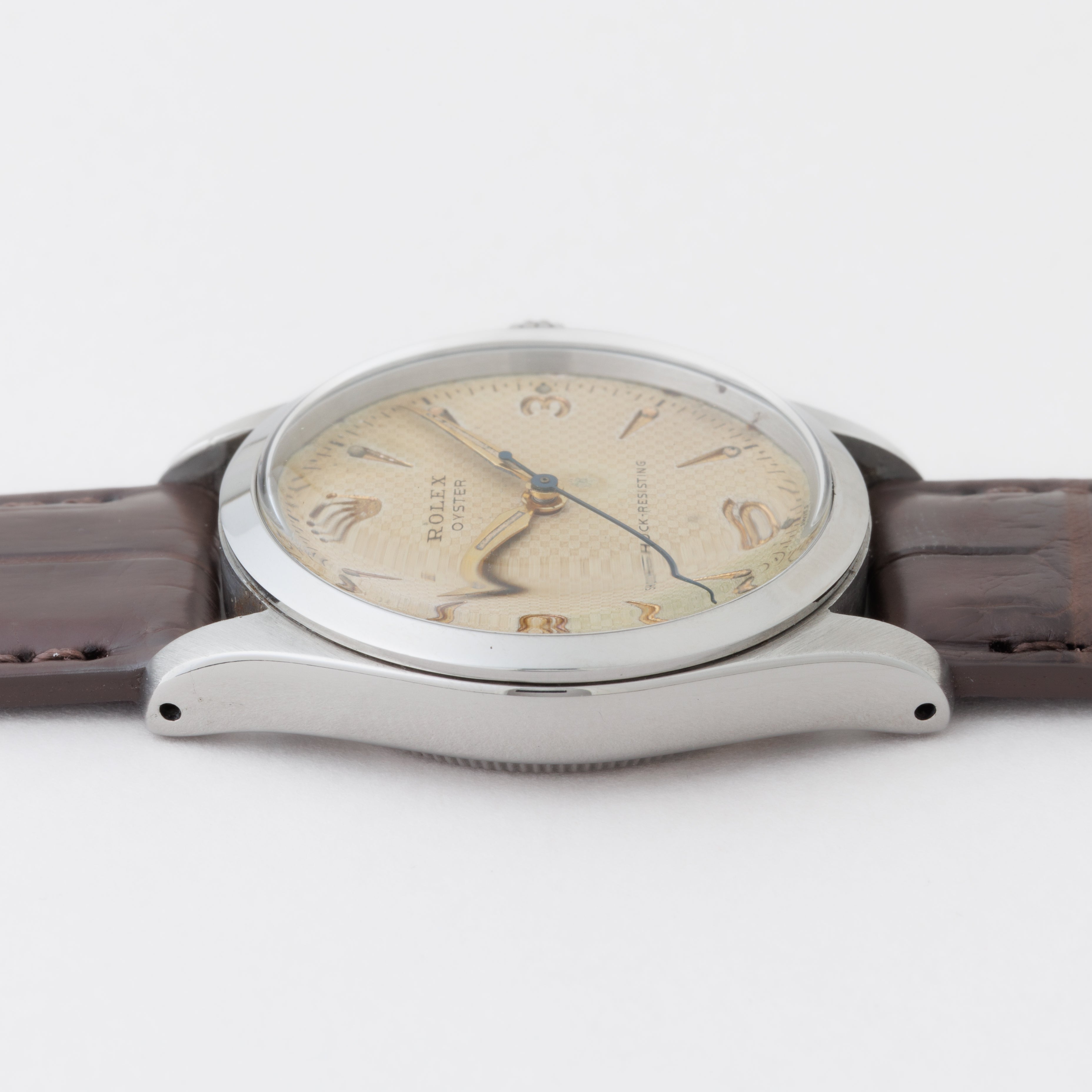 ロレックス オイスター 1954年製 Ref.6223 手巻き オリジナル彫文字盤 アルファハンド