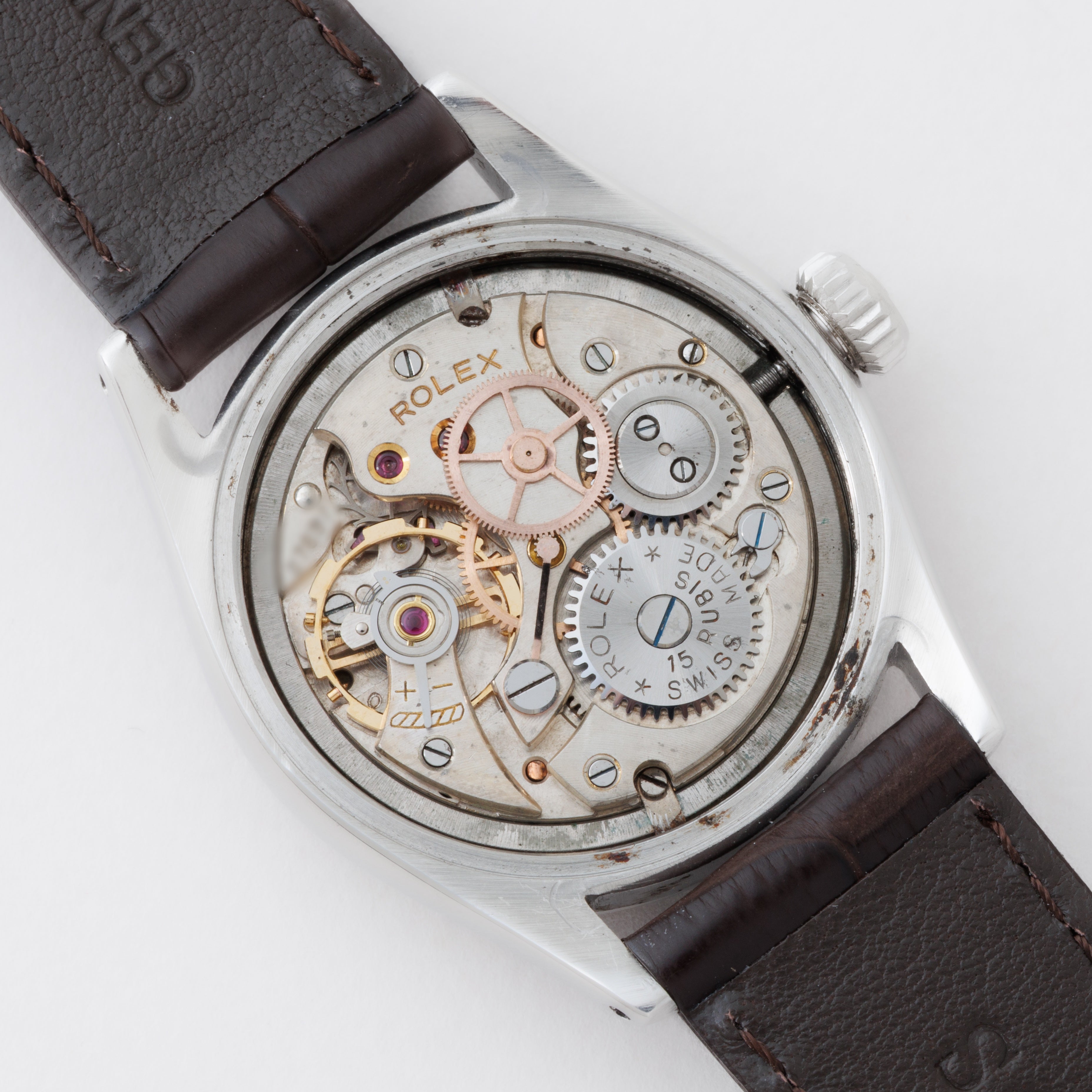 ロレックス オイスター 1954年製 Ref.6223 手巻き オリジナル彫文字盤 アルファハンド