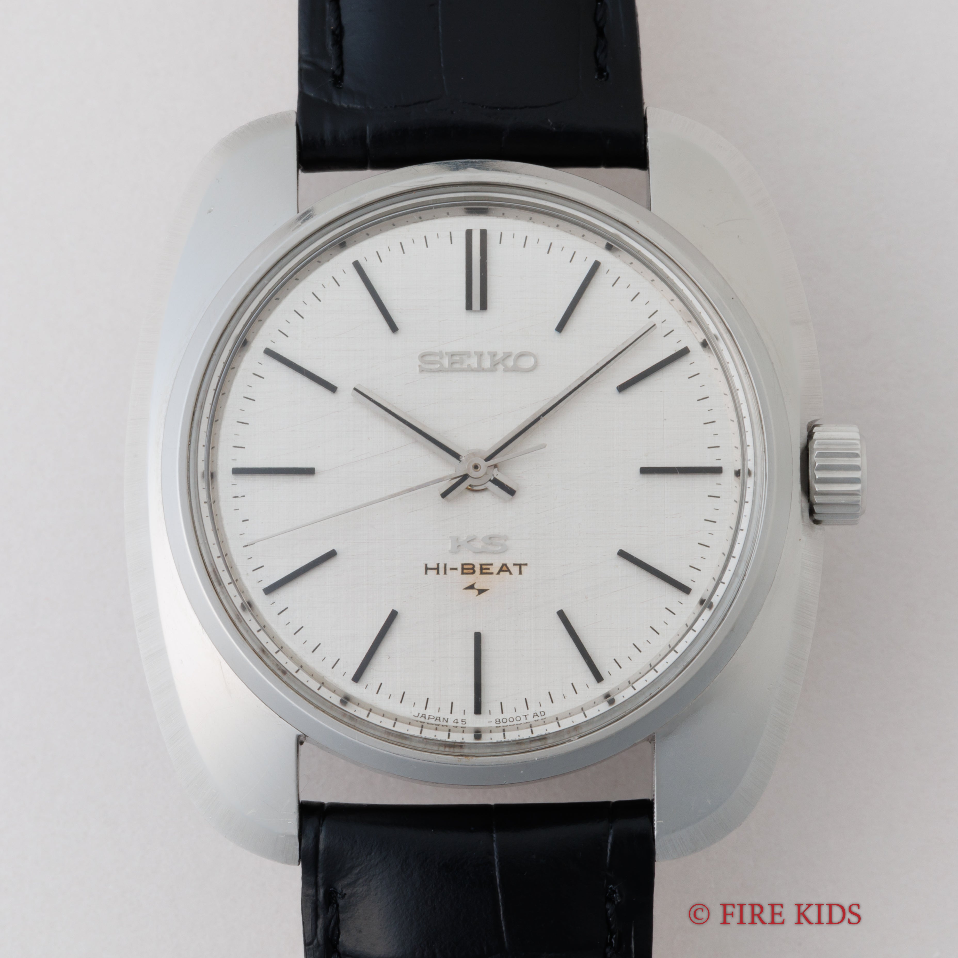 キングセイコー ハイビート 1969年製 Ref.45-8000 10振動手巻き 座布団ケース