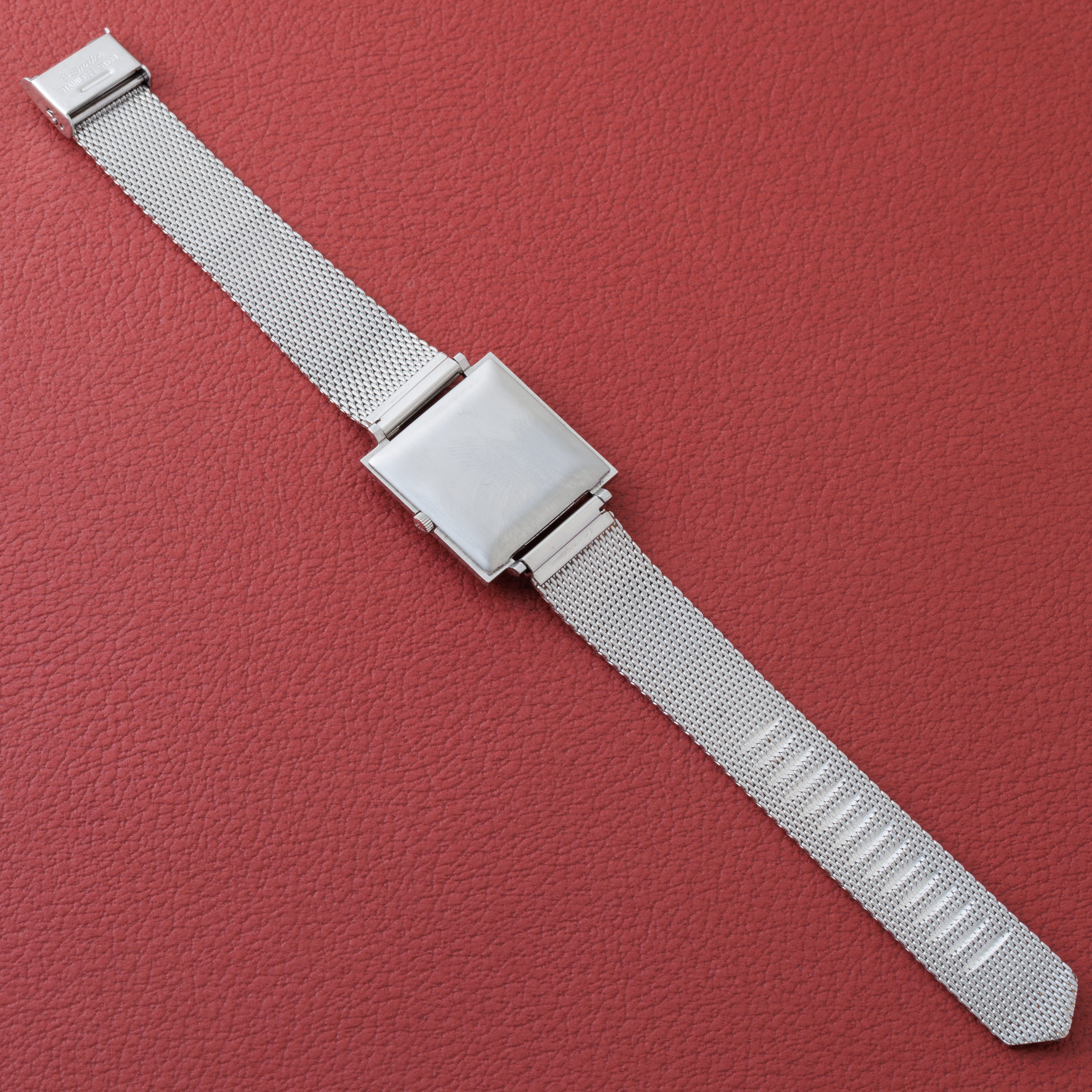 ロンジン ブラックローマンダイヤル 1970年代製 スクエアケース