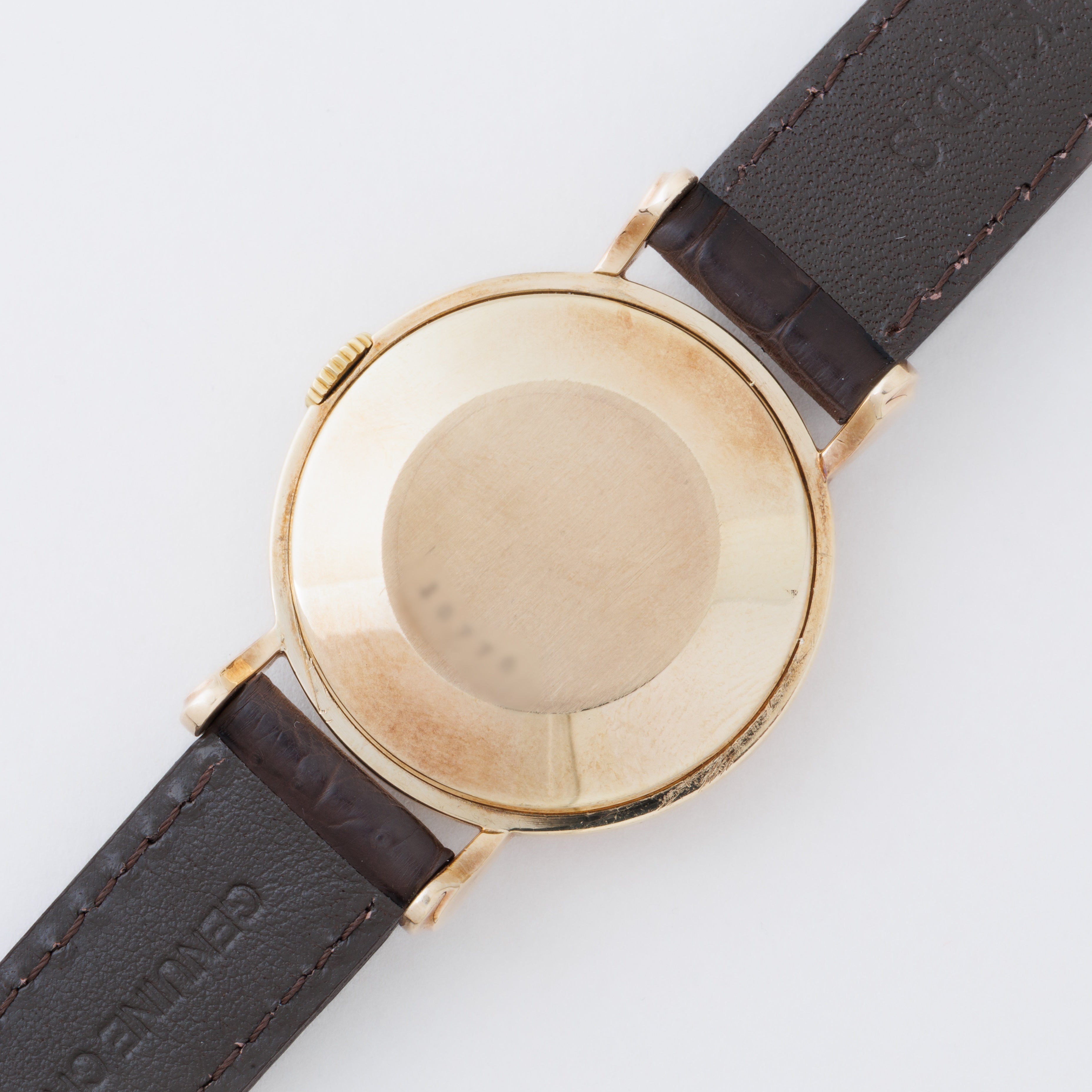 ジャガー・ルクルト 9金無垢イングランドケース ティアドロップラグ 1950年代製 手巻き Cal.P4781C