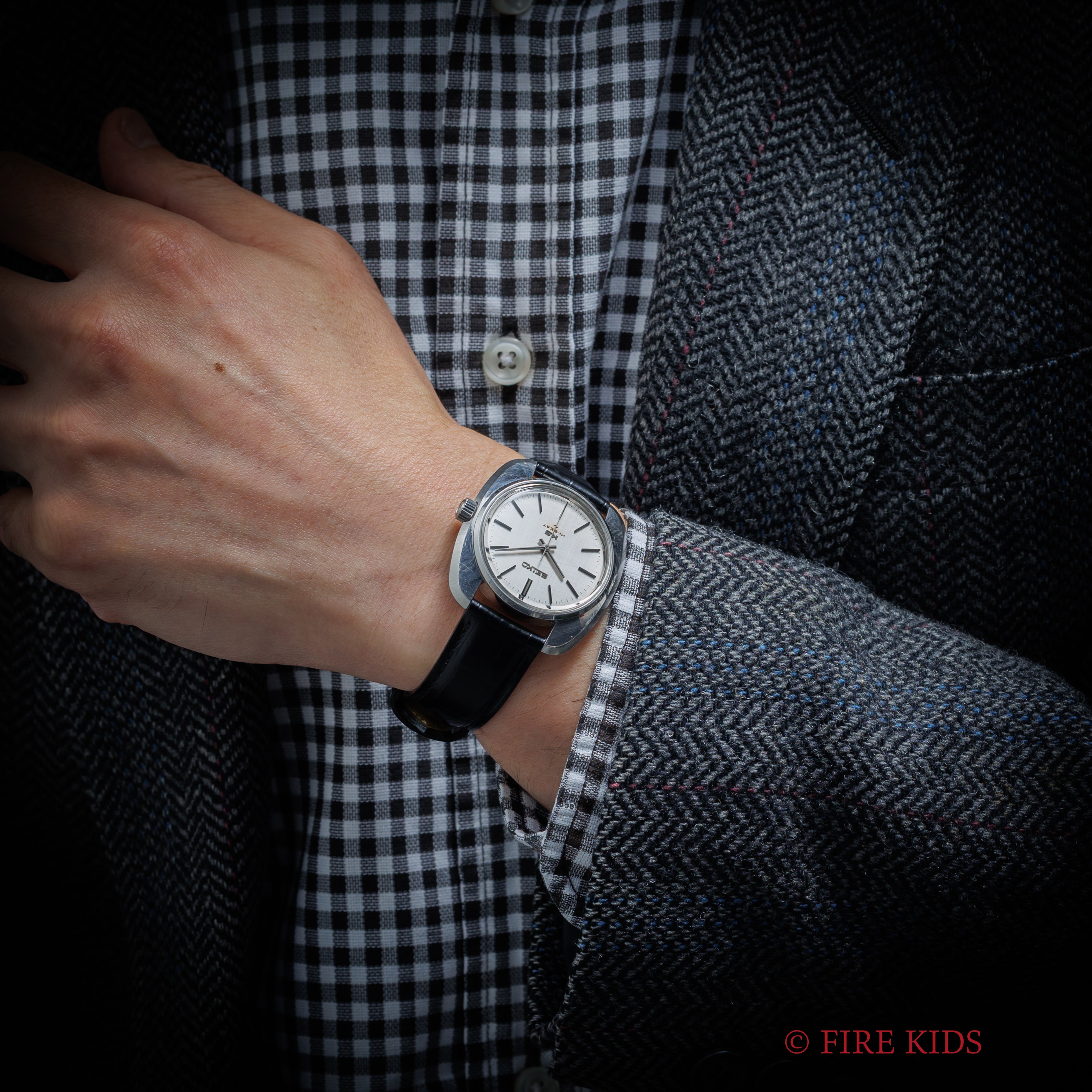 キングセイコー ハイビート 1969年製 Ref.45-8000 10振動手巻き 座布団ケース