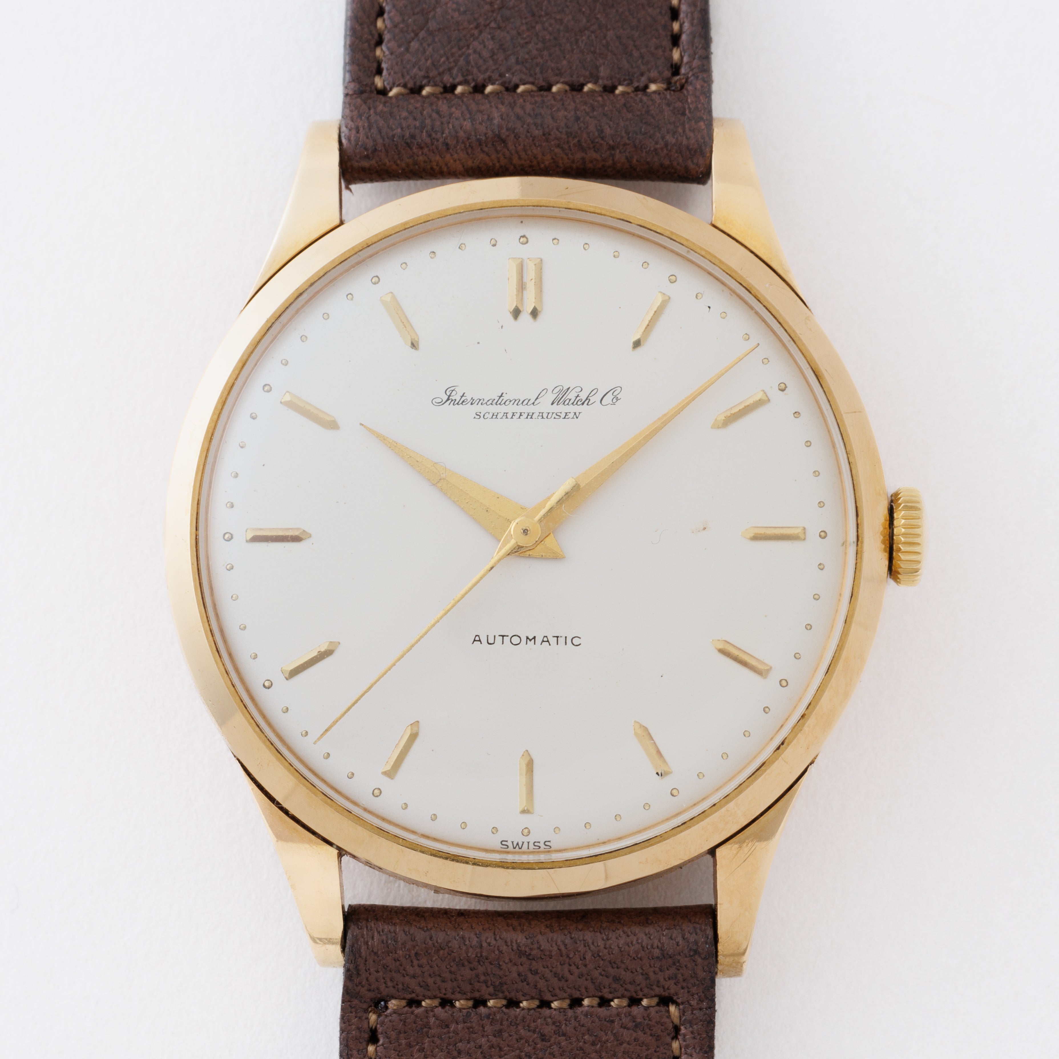 IWC 18金無垢ラウンドケース 1960年製(昭和35年製) ペラトン式自動巻きCal.853