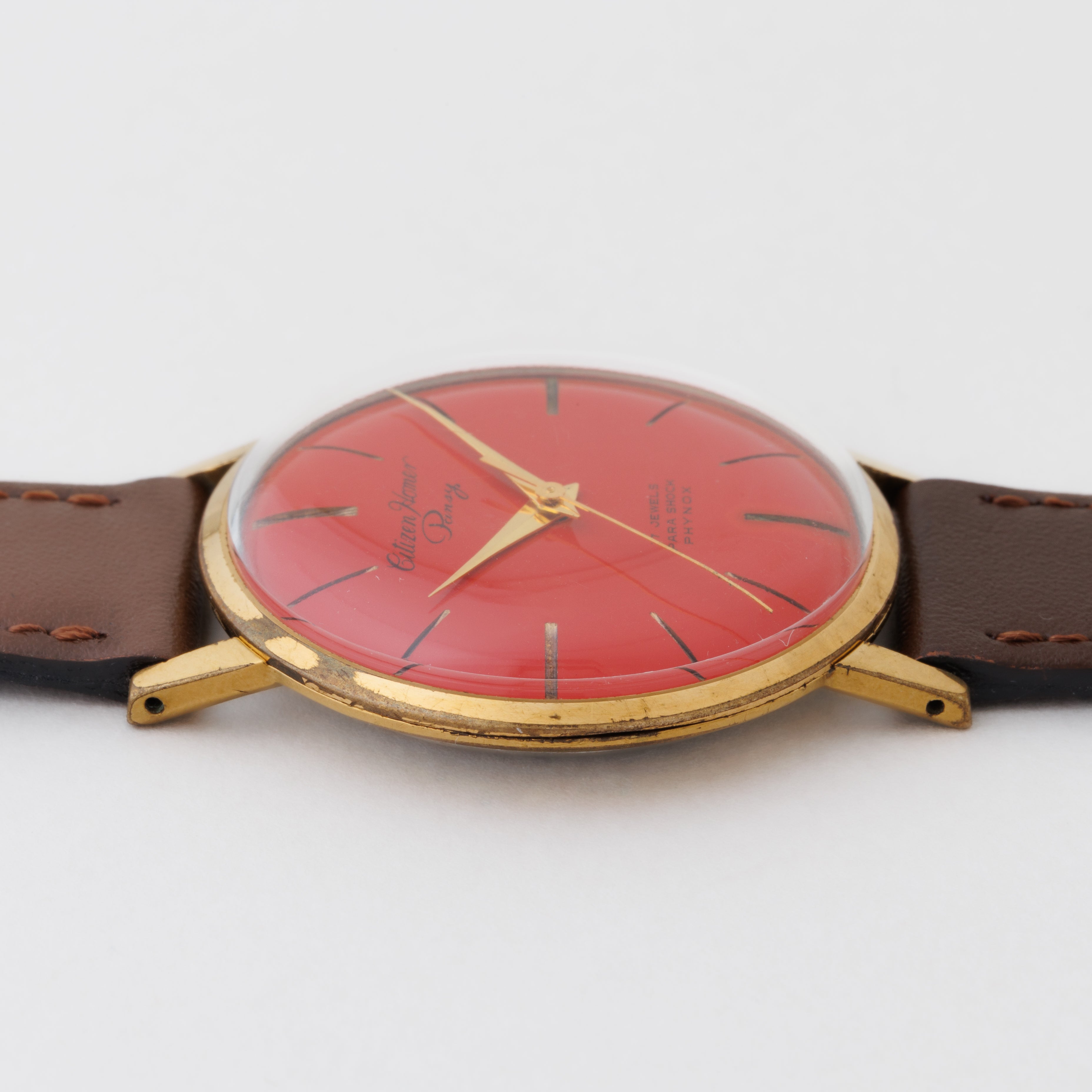 シチズン ホーマー パンジー 1963年製 C.G.Pケース レッドダイヤル