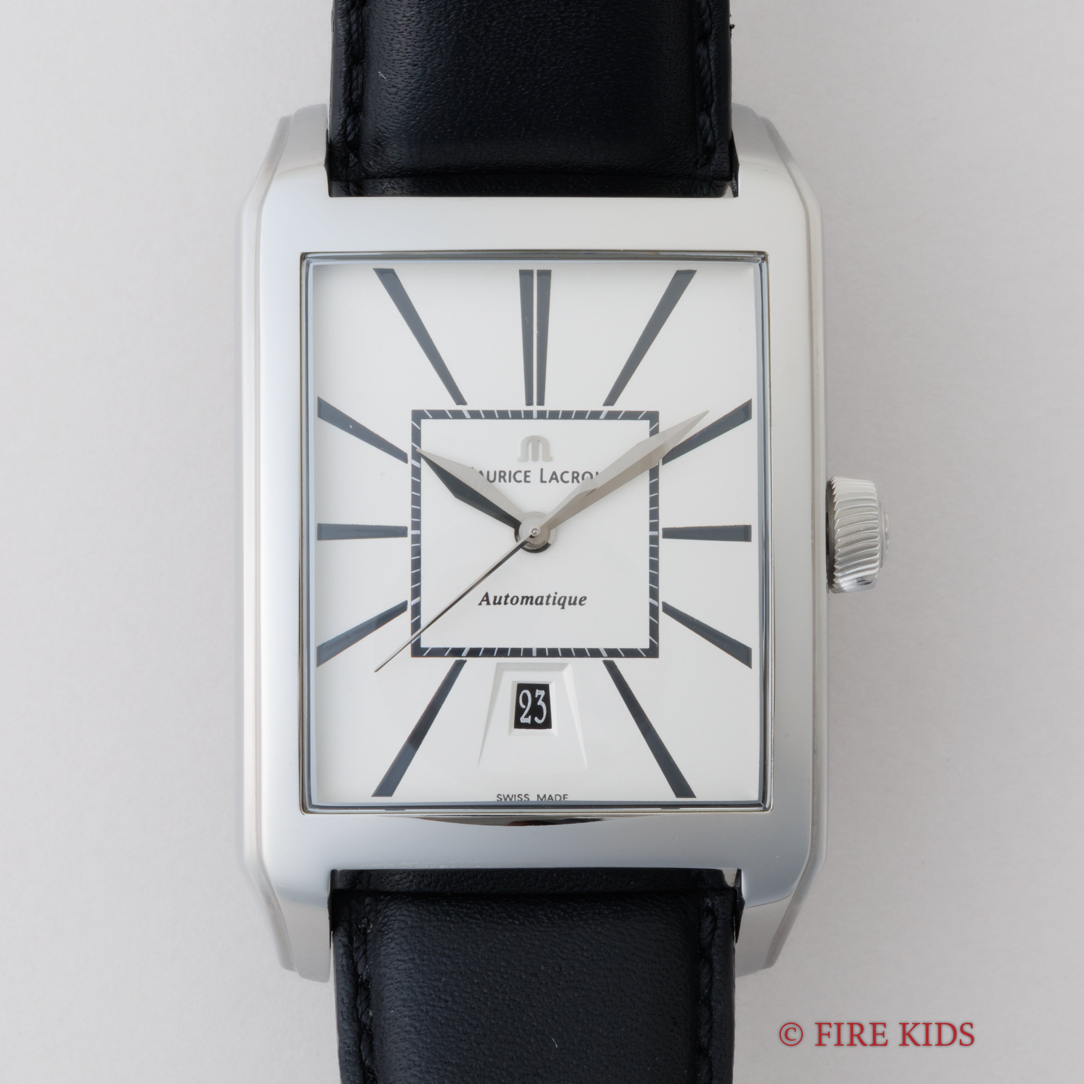 モーリス ラクロア ポントス 自動巻き 角型 裏スケルトン 2000年代製 Ref.PT6127