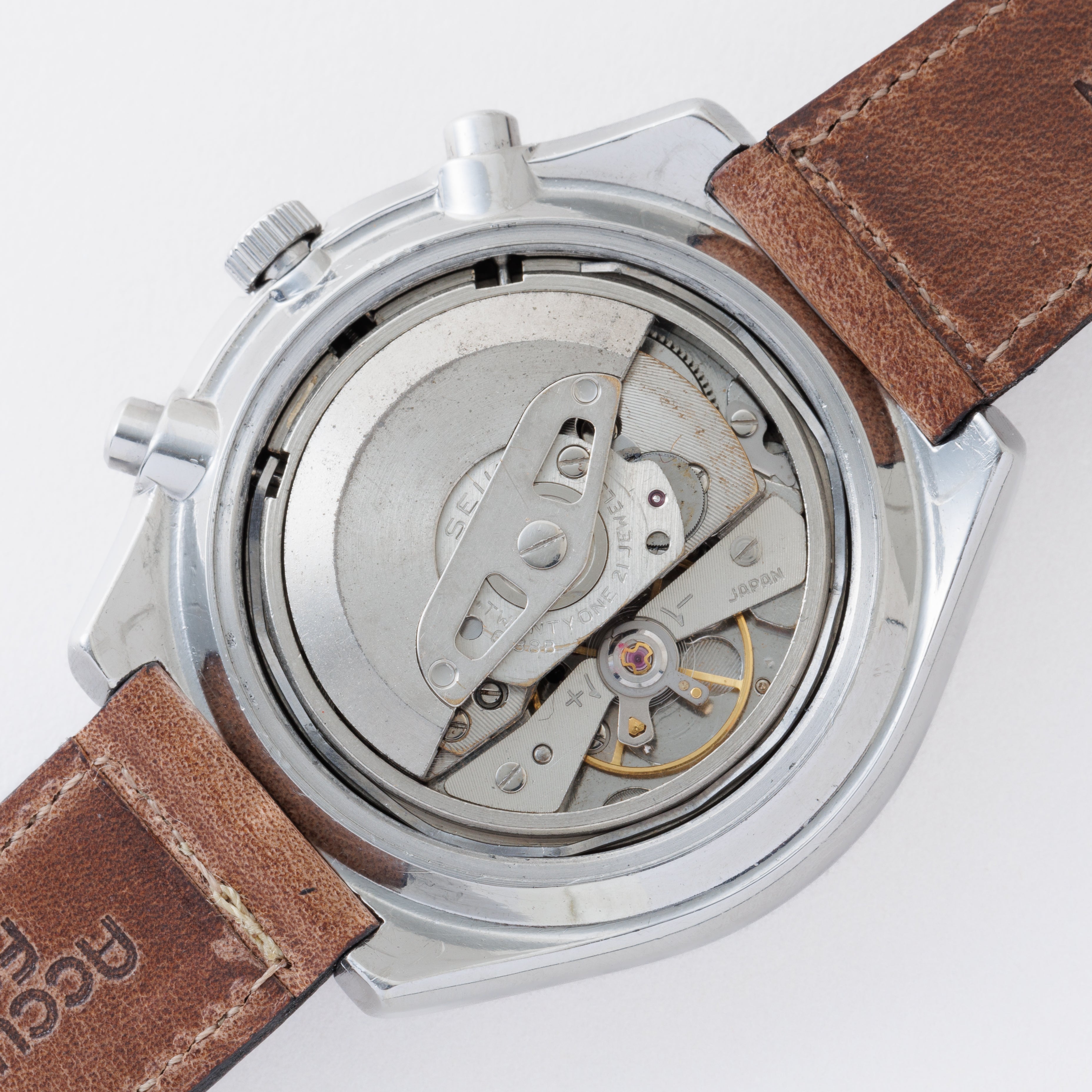 セイコー 角目自動巻クロノグラフ 1974年製 Ref.6138-0030 ブルーダイヤル