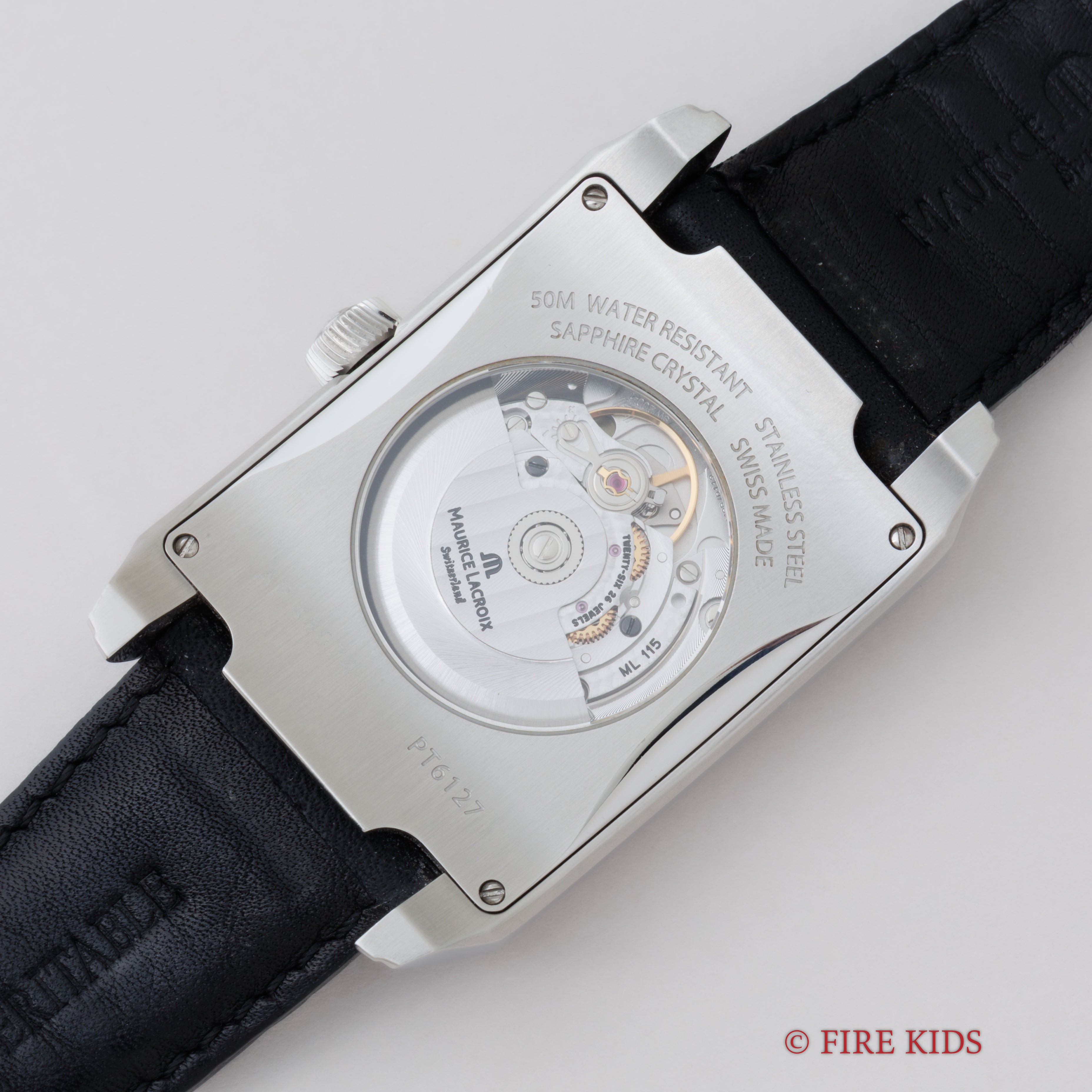 モーリス ラクロア ポントス 自動巻き 角型 裏スケルトン 2000年代製 Ref.PT6127