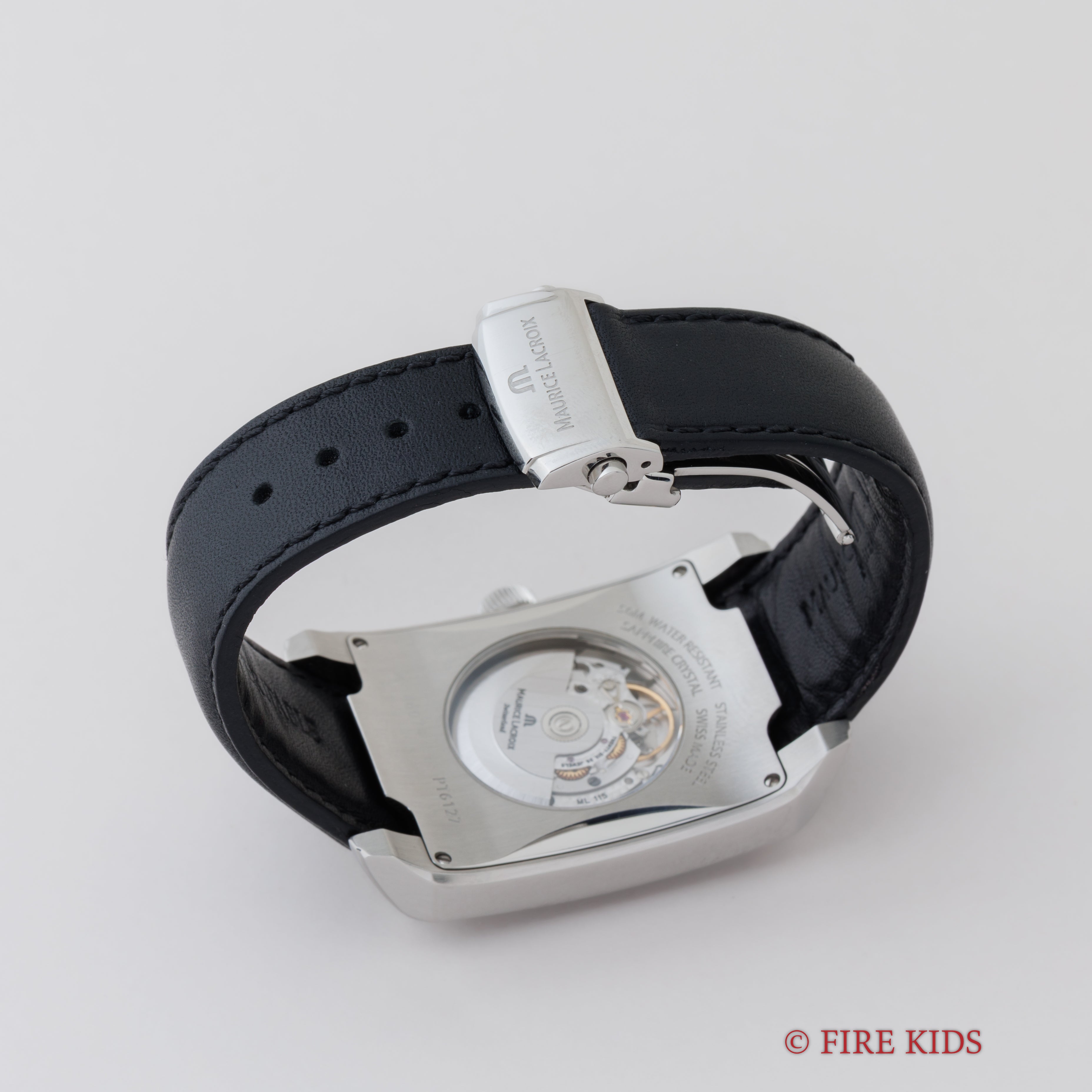 モーリス ラクロア ポントス 自動巻き 角型 裏スケルトン 2000年代製 Ref.PT6127