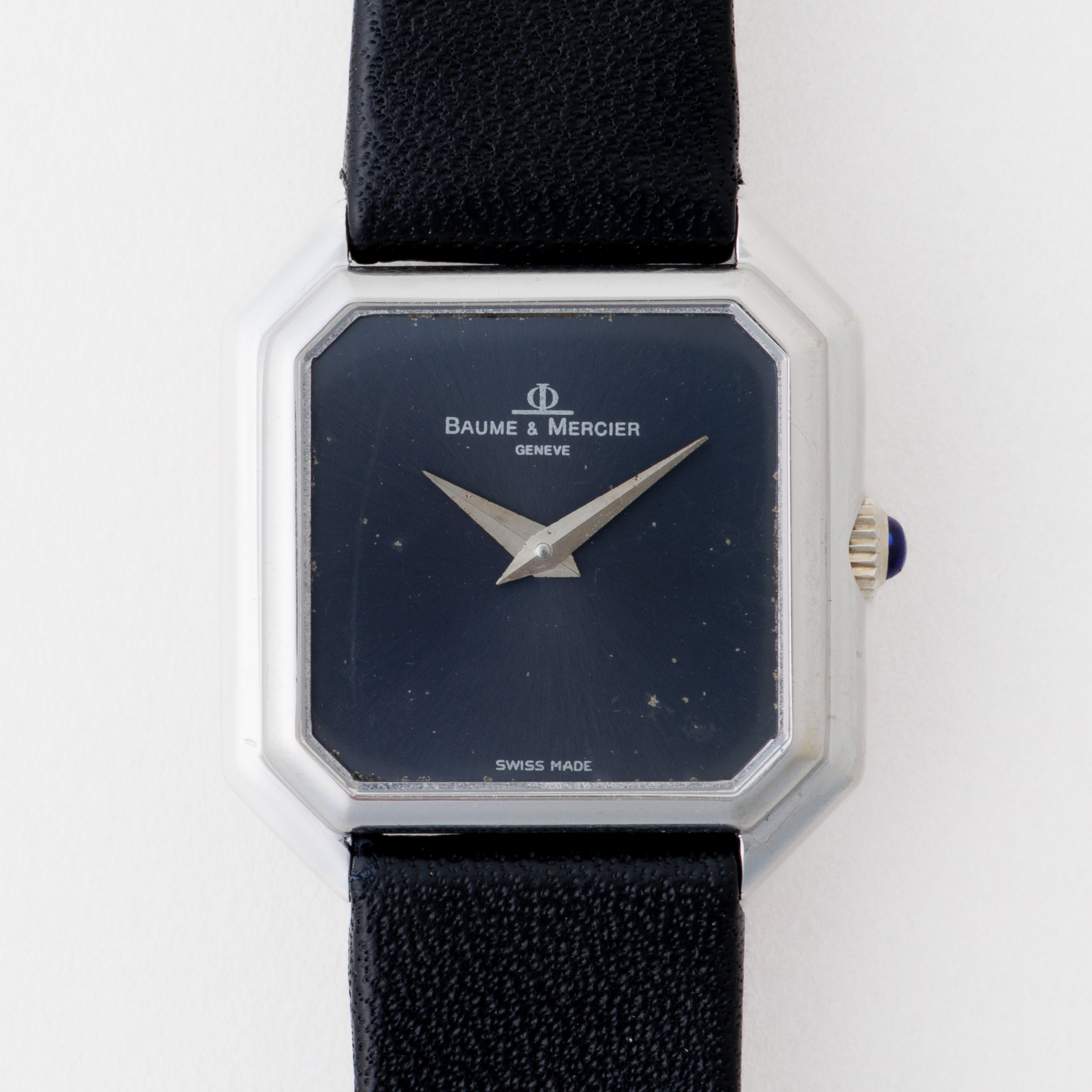 ボーム&メルシエ レディース 18金無垢ホワイトゴールド オクタゴンケース 1980年代製 手巻き