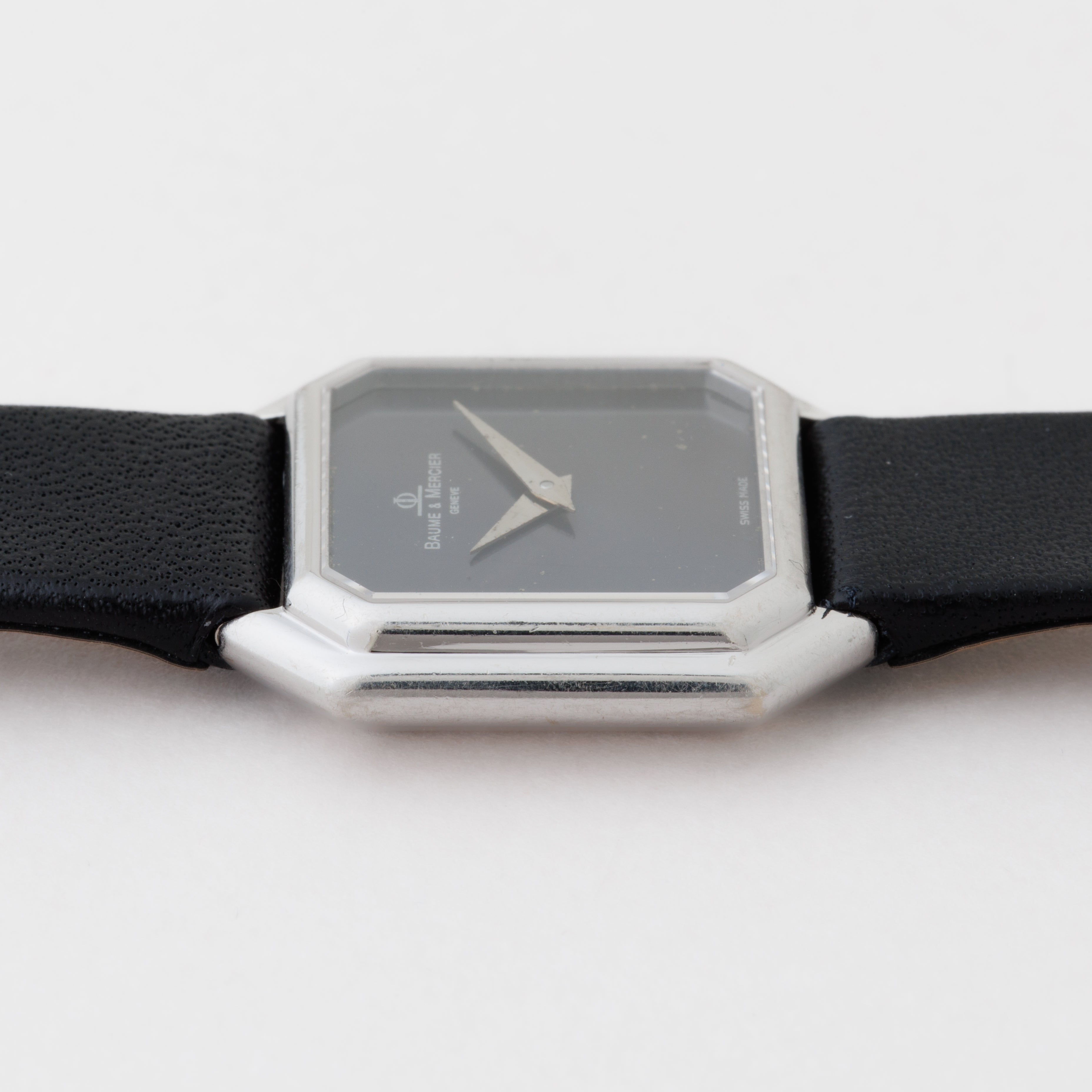 ボーム&メルシエ レディース 18金無垢ホワイトゴールド オクタゴンケース 1980年代製 手巻き