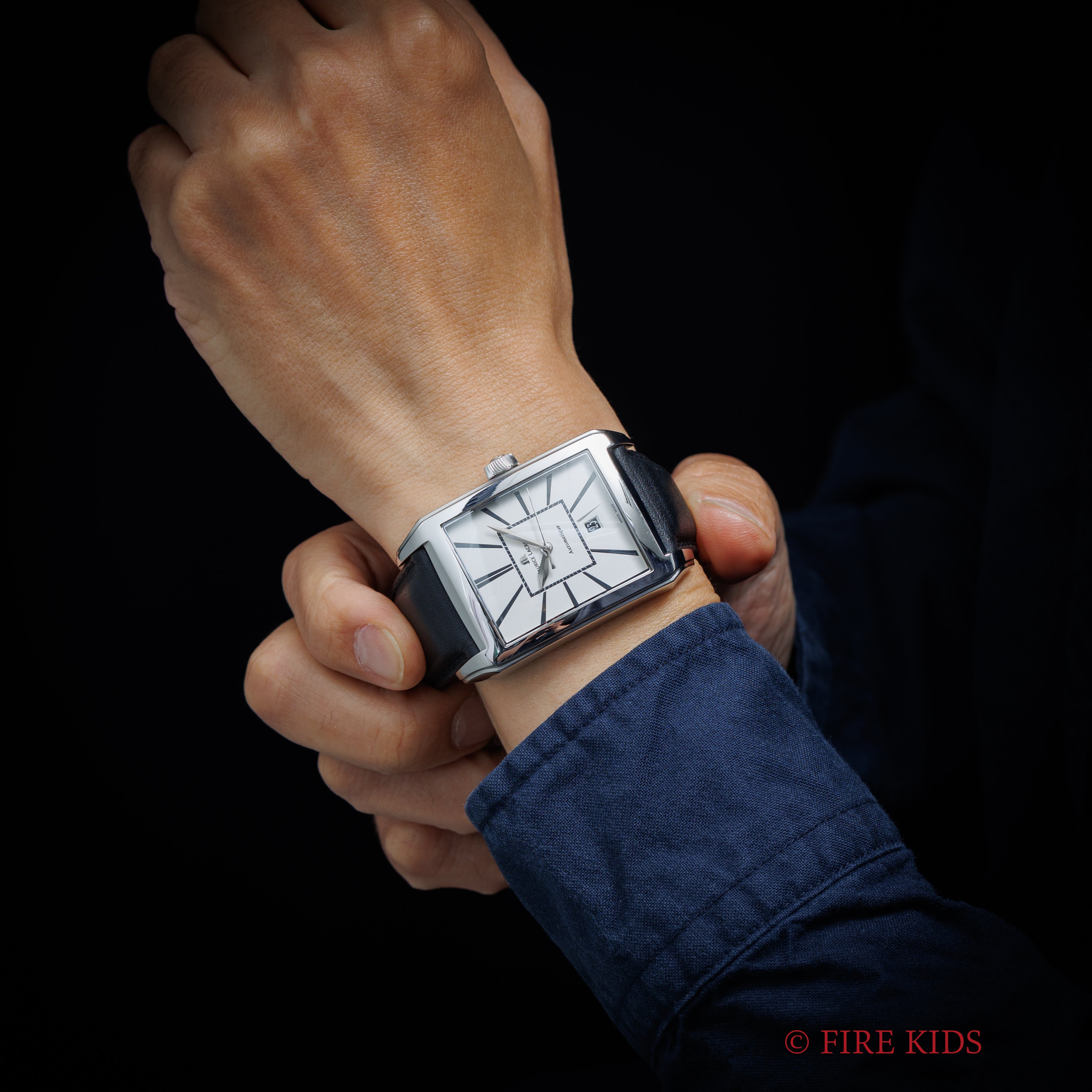 モーリス ラクロア ポントス 自動巻き 角型 裏スケルトン 2000年代製 Ref.PT6127