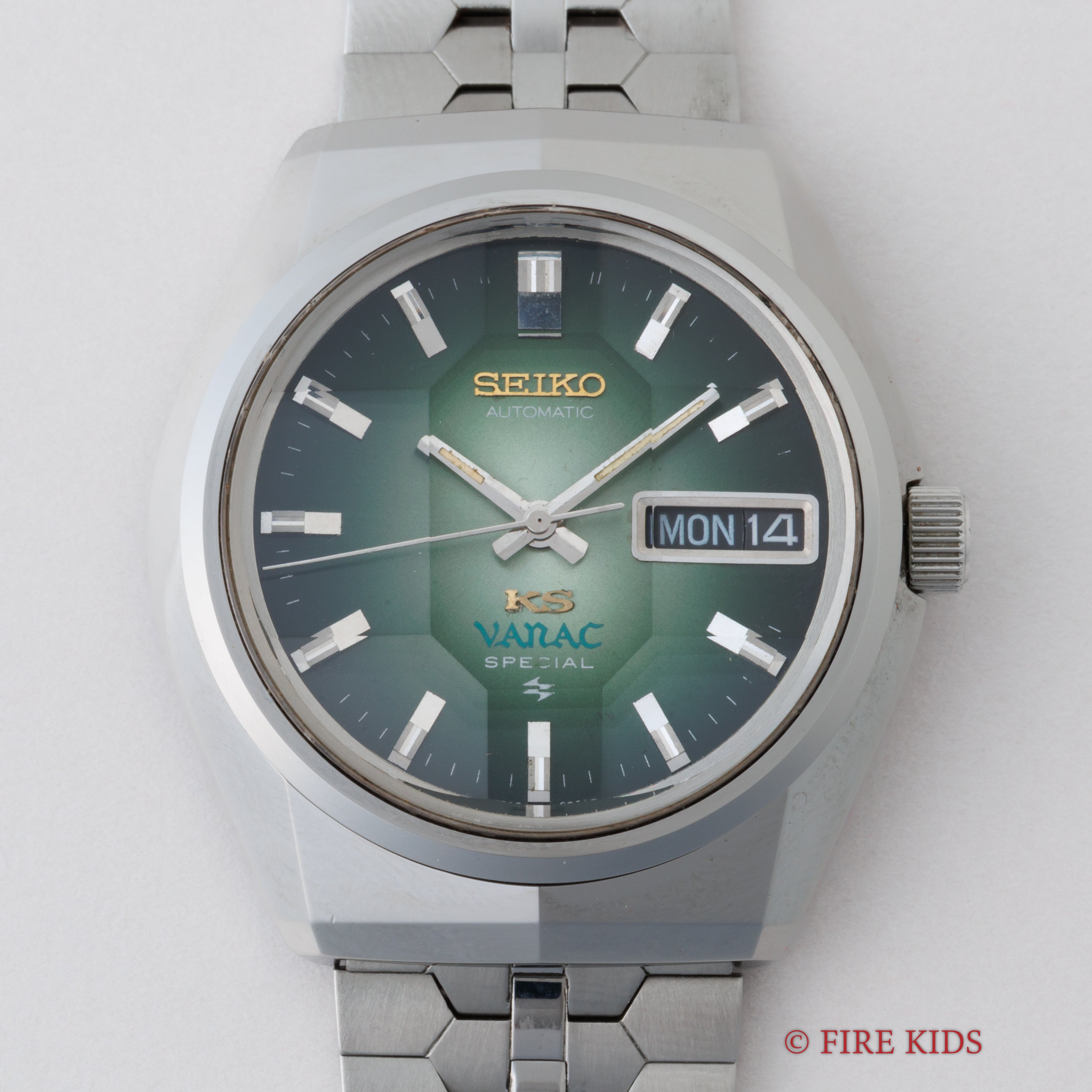 キングセイコー スペシャル バナック 1973年製 Ref.5256-6000 グリーングラデーションダイヤル 純正ブレス