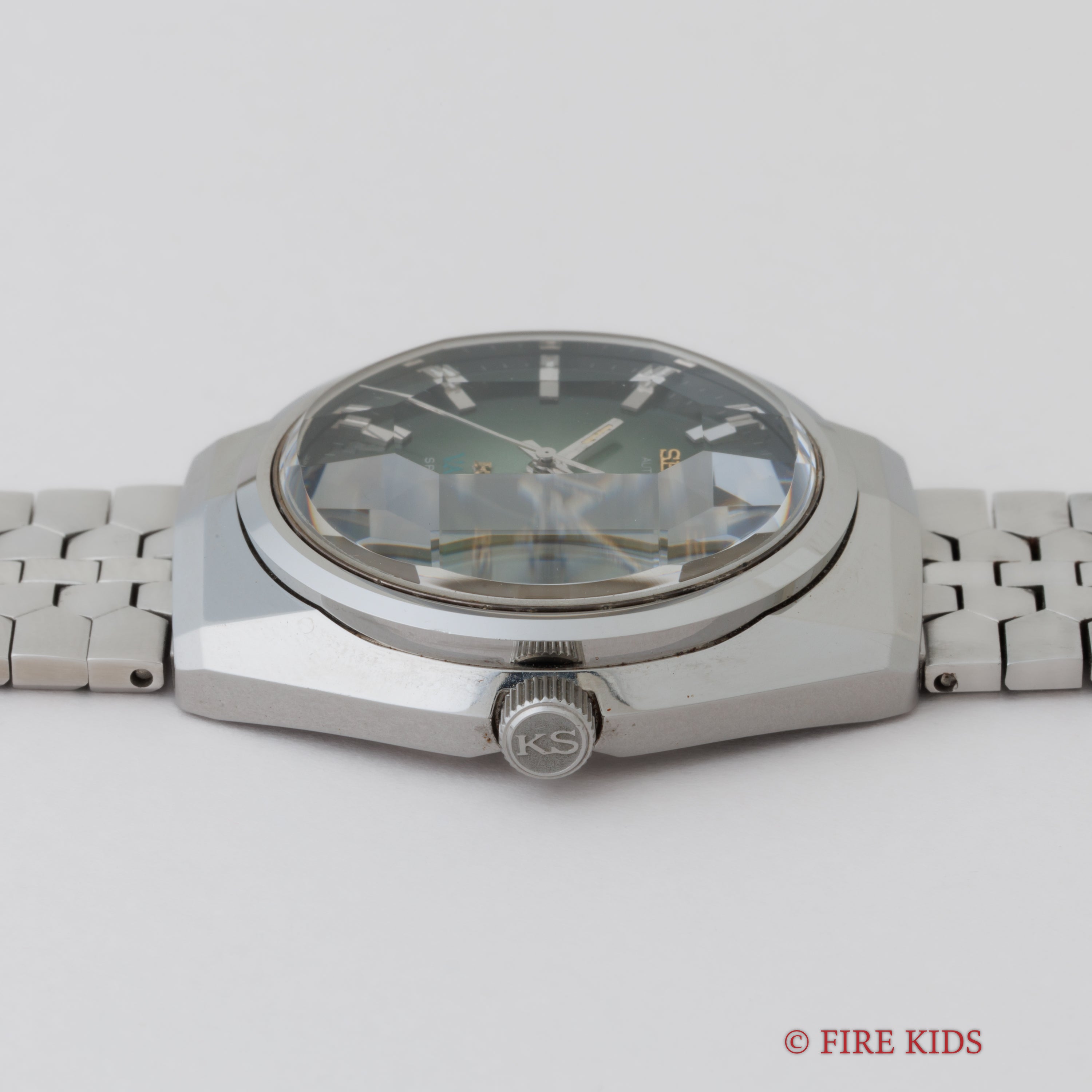 キングセイコー スペシャル バナック 1973年製 Ref.5256-6000 グリーングラデーションダイヤル 純正ブレス