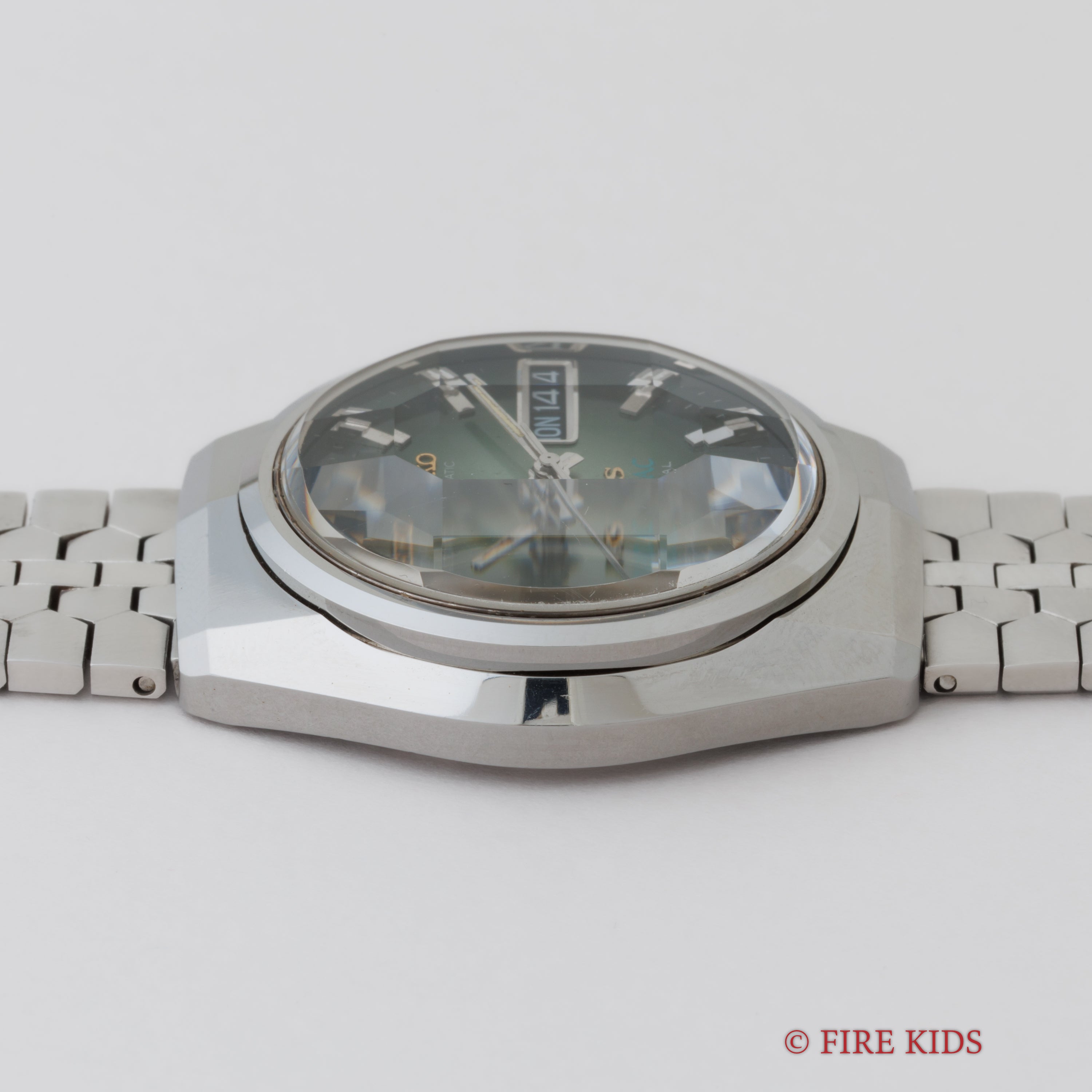 キングセイコー スペシャル バナック 1973年製 Ref.5256-6000 グリーングラデーションダイヤル 純正ブレス