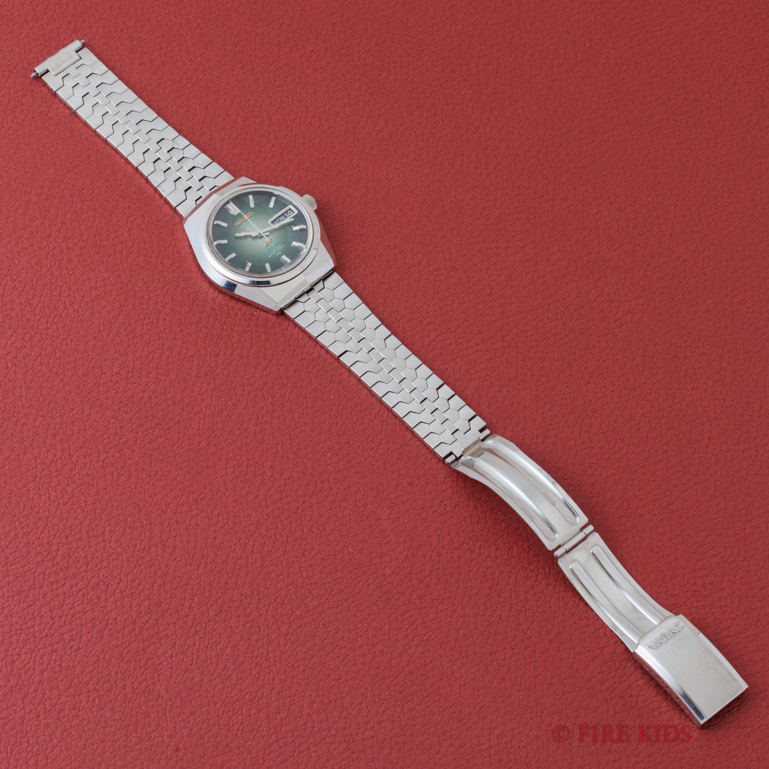 キングセイコー スペシャル バナック 1973年製 Ref.5256-6000 グリーングラデーションダイヤル 純正ブレス