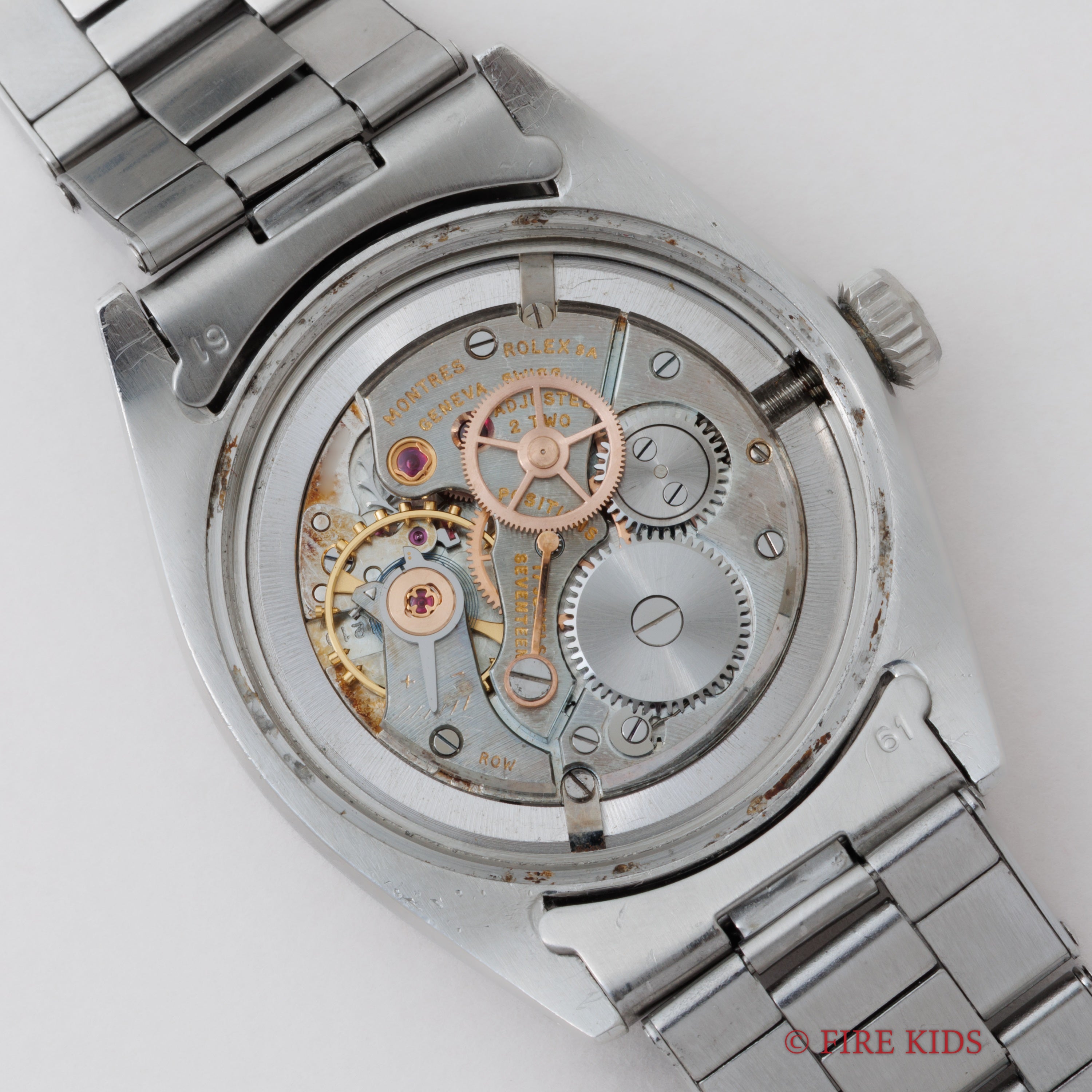 ロレックス オイスター アンダーバー1963年製 手巻き Ref.6426 リベットブレス付き