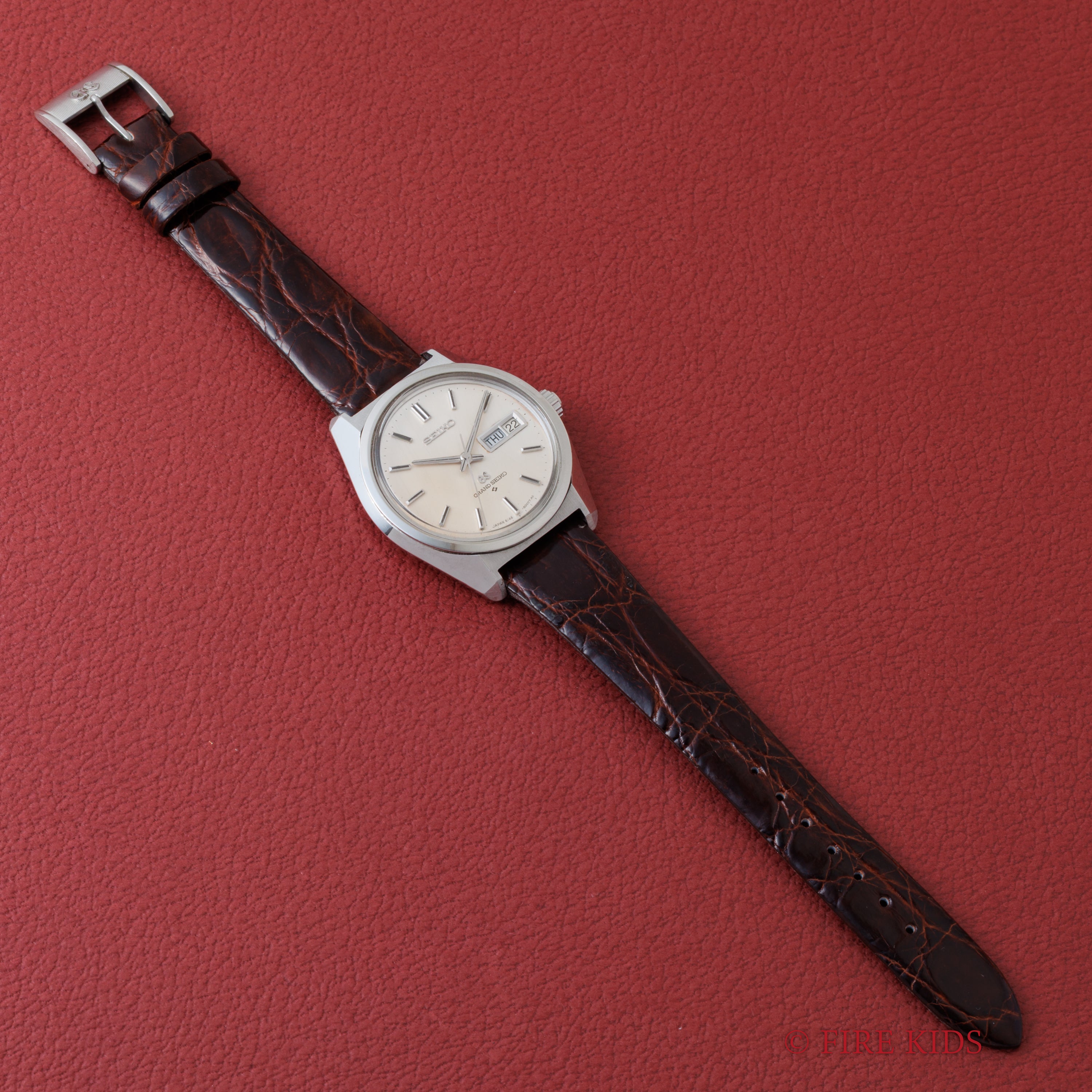 グランドセイコー 1968年製 デイデイト 自動巻き Ref.6146-8000 36000振動 61GS 初期型 純正尾錠付き