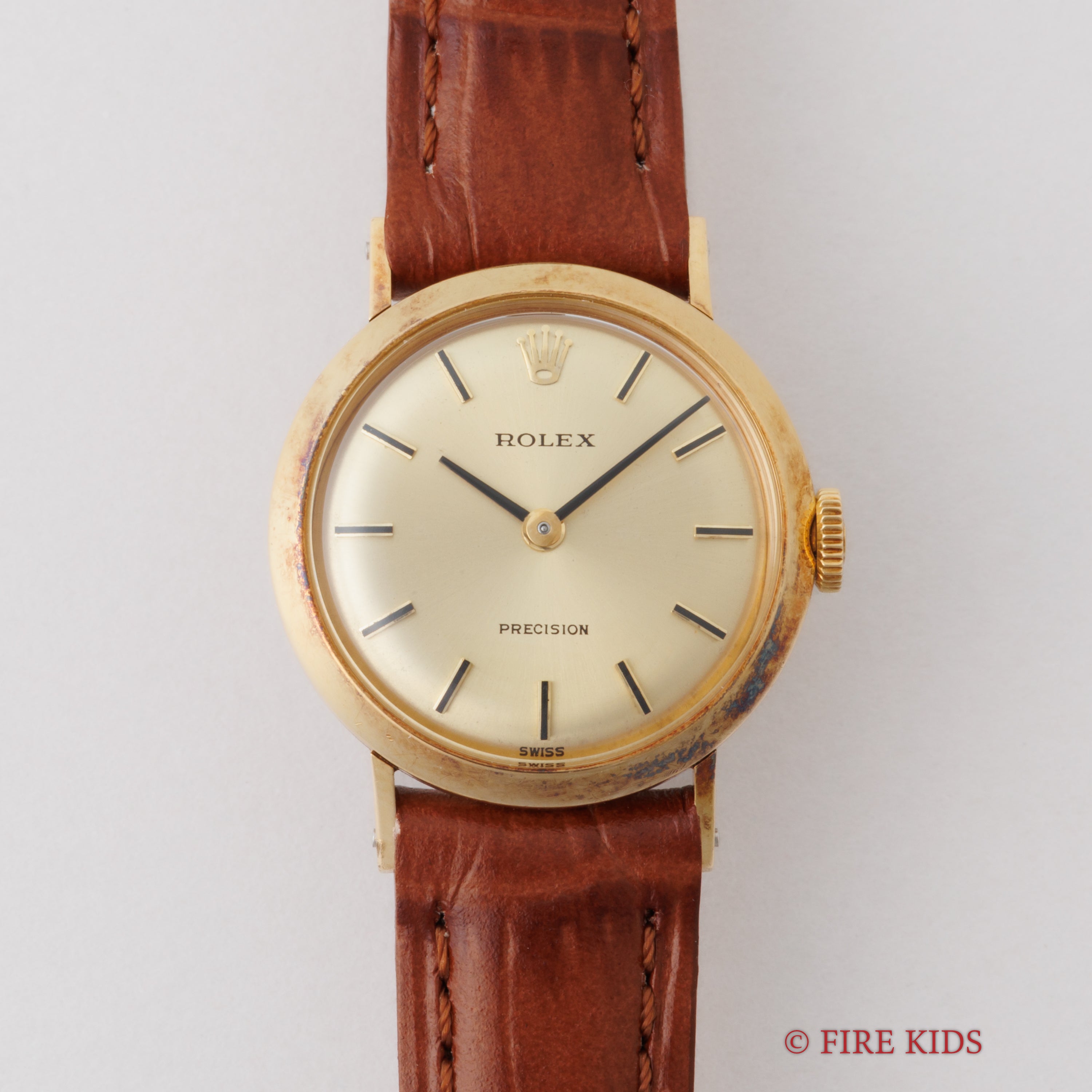 ロレックス 18金無垢 レディース  プレシジョン 1970年製(昭和45年製) Ref.2191 手巻き