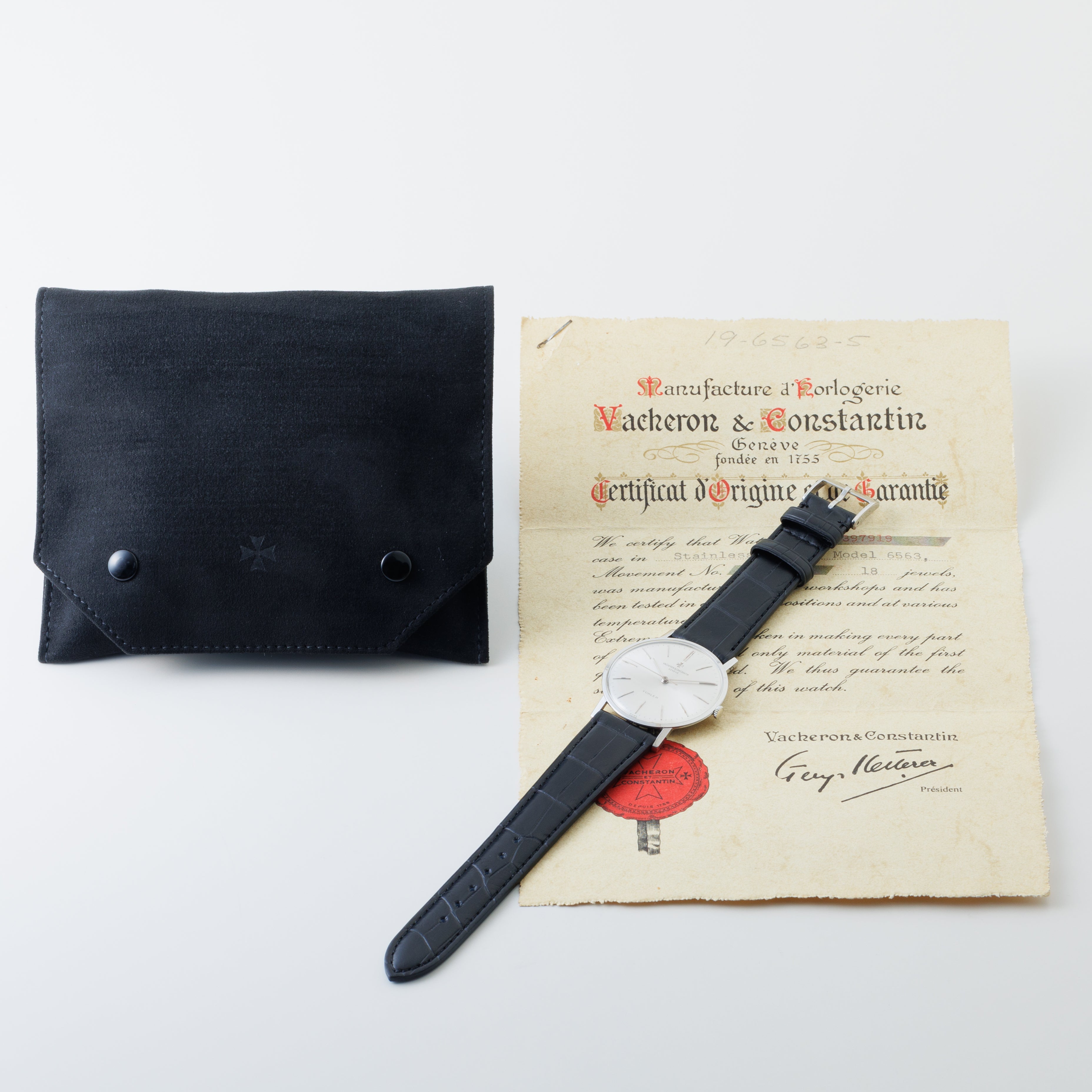 ヴァシュロン・コンスタンタン チューラーWネーム 1960年代製 Ref.6563 サティフィケート付き