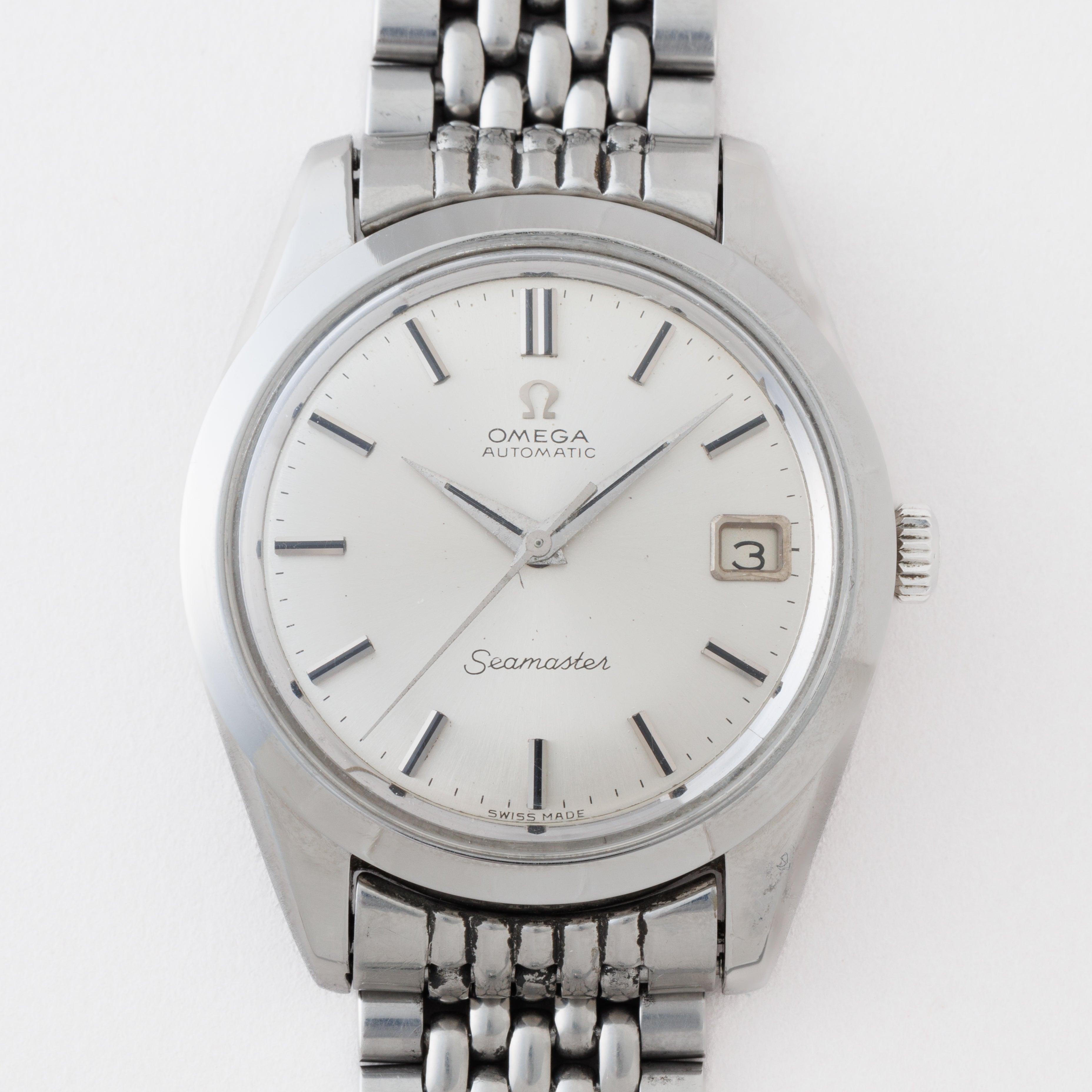 オメガ シーマスター 1965年製 Ref.168.024 シルバーダイヤル ブレス付き