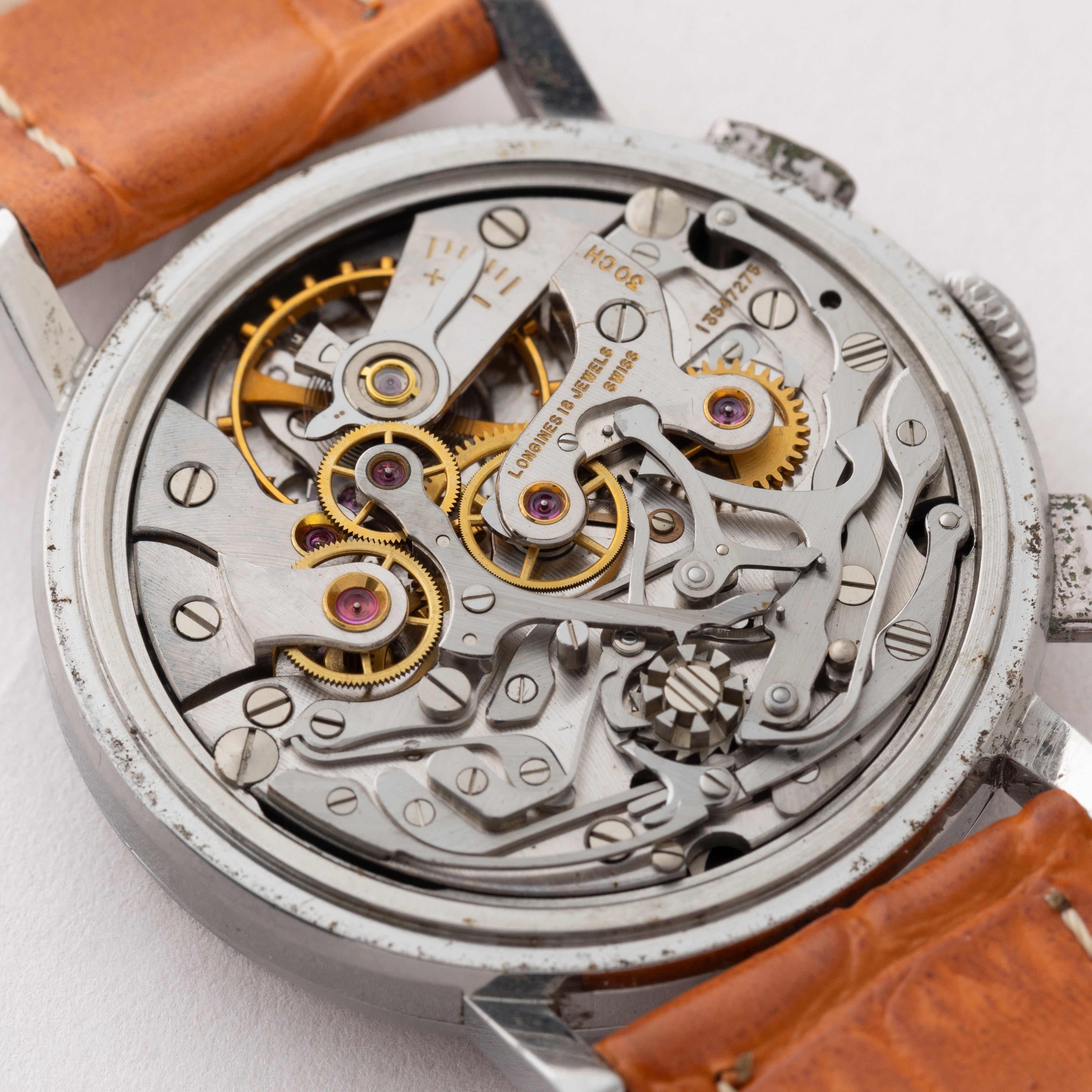 ロンジン 2レジスター クロノグラフ 1966年製 Cal.30CH フライバック