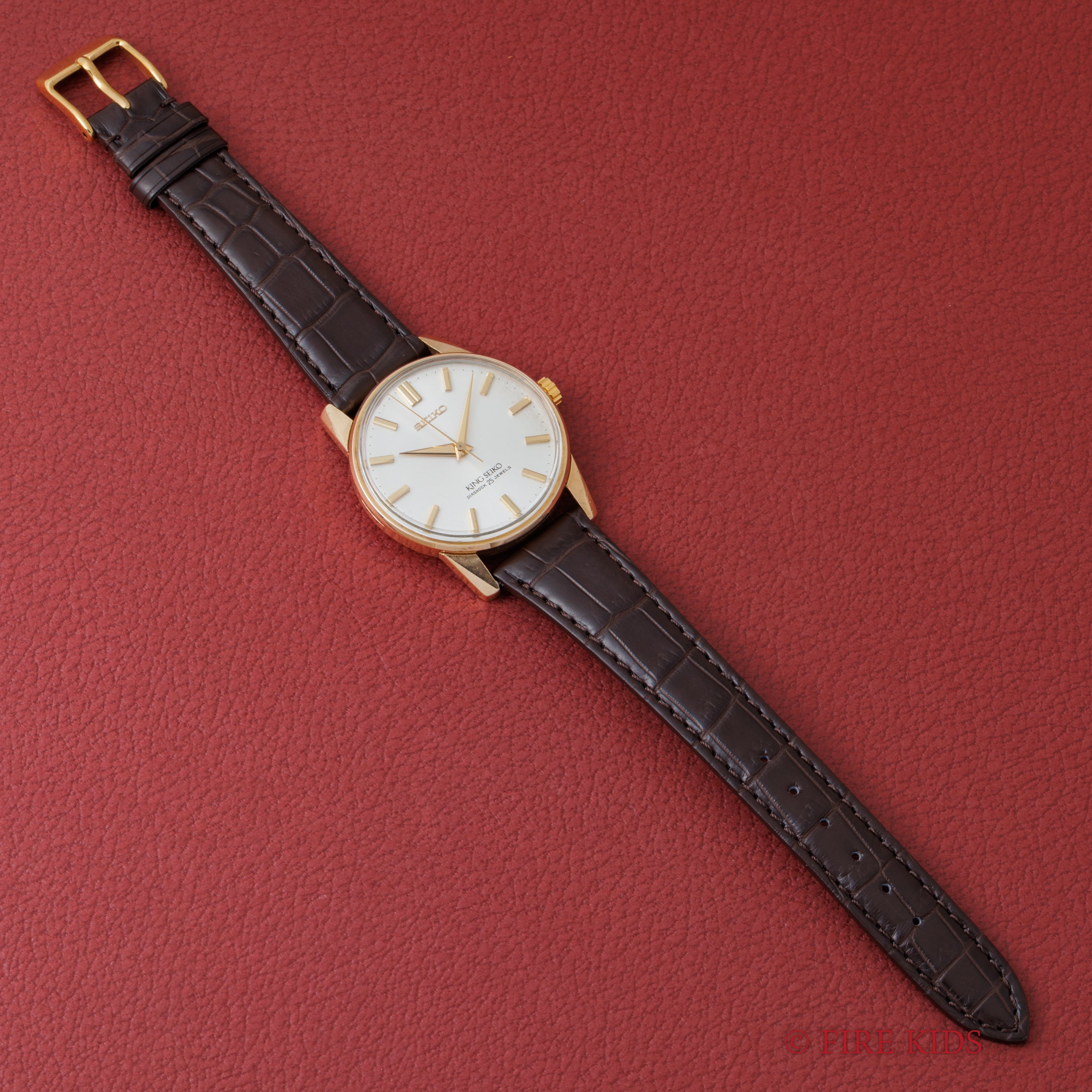 キングセイコー 1966年製 AGFケース Ref.44‐2000 手巻きノンデイト 44KS 盾メダリオン