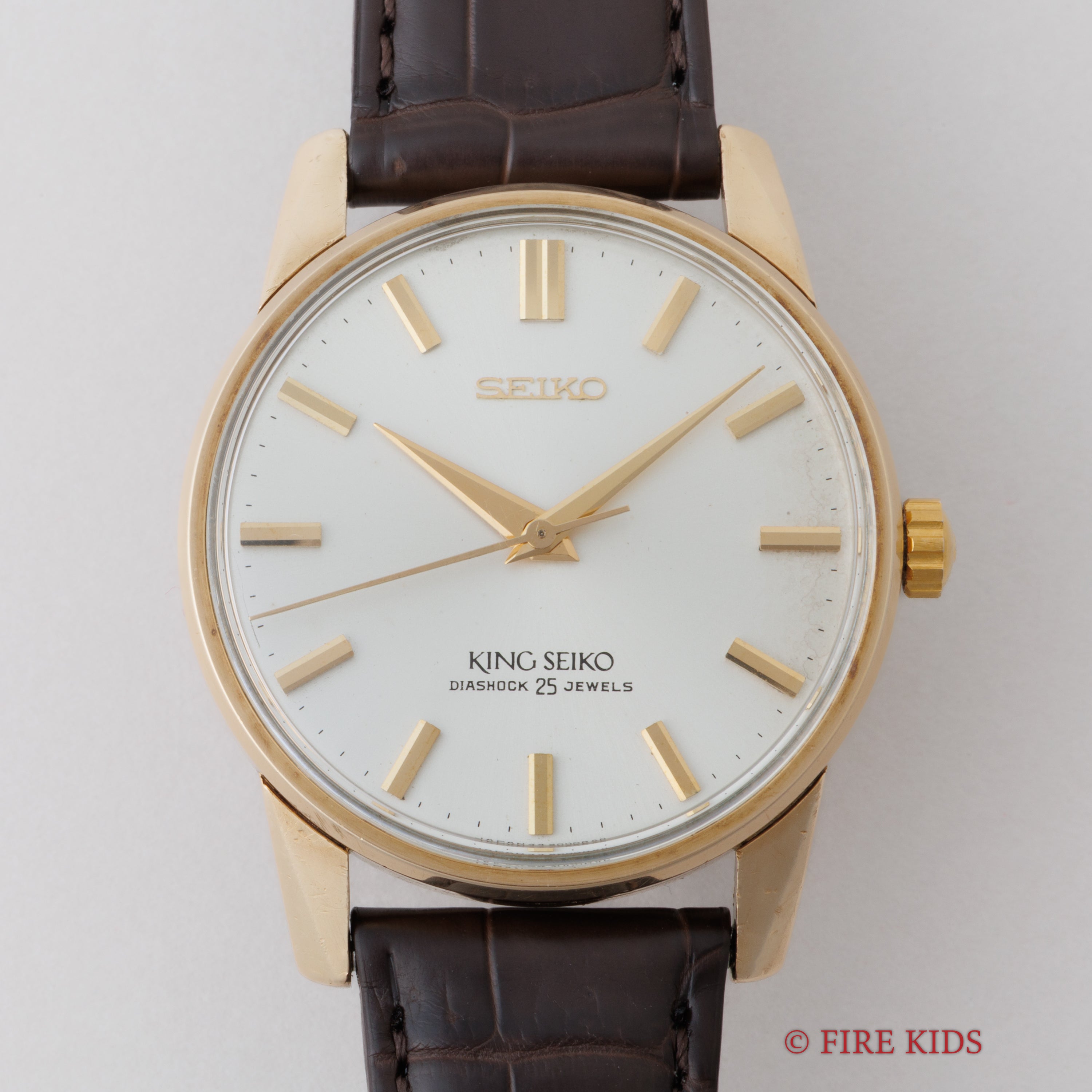 キングセイコー 1966年製 AGFケース Ref.44‐2000 手巻きノンデイト 44KS 盾メダリオン