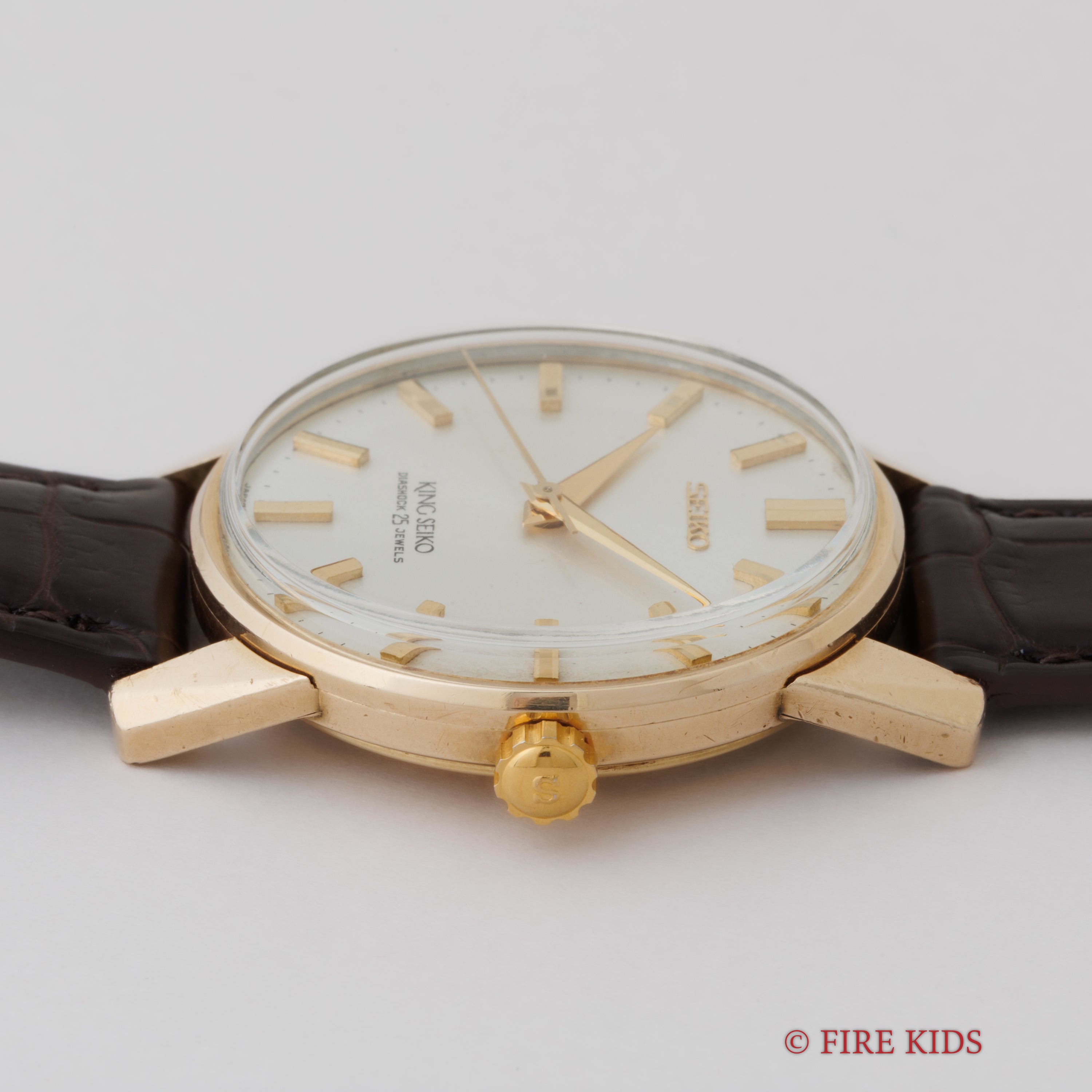 キングセイコー 1966年製 AGFケース Ref.44‐2000 手巻きノンデイト 44KS 盾メダリオン