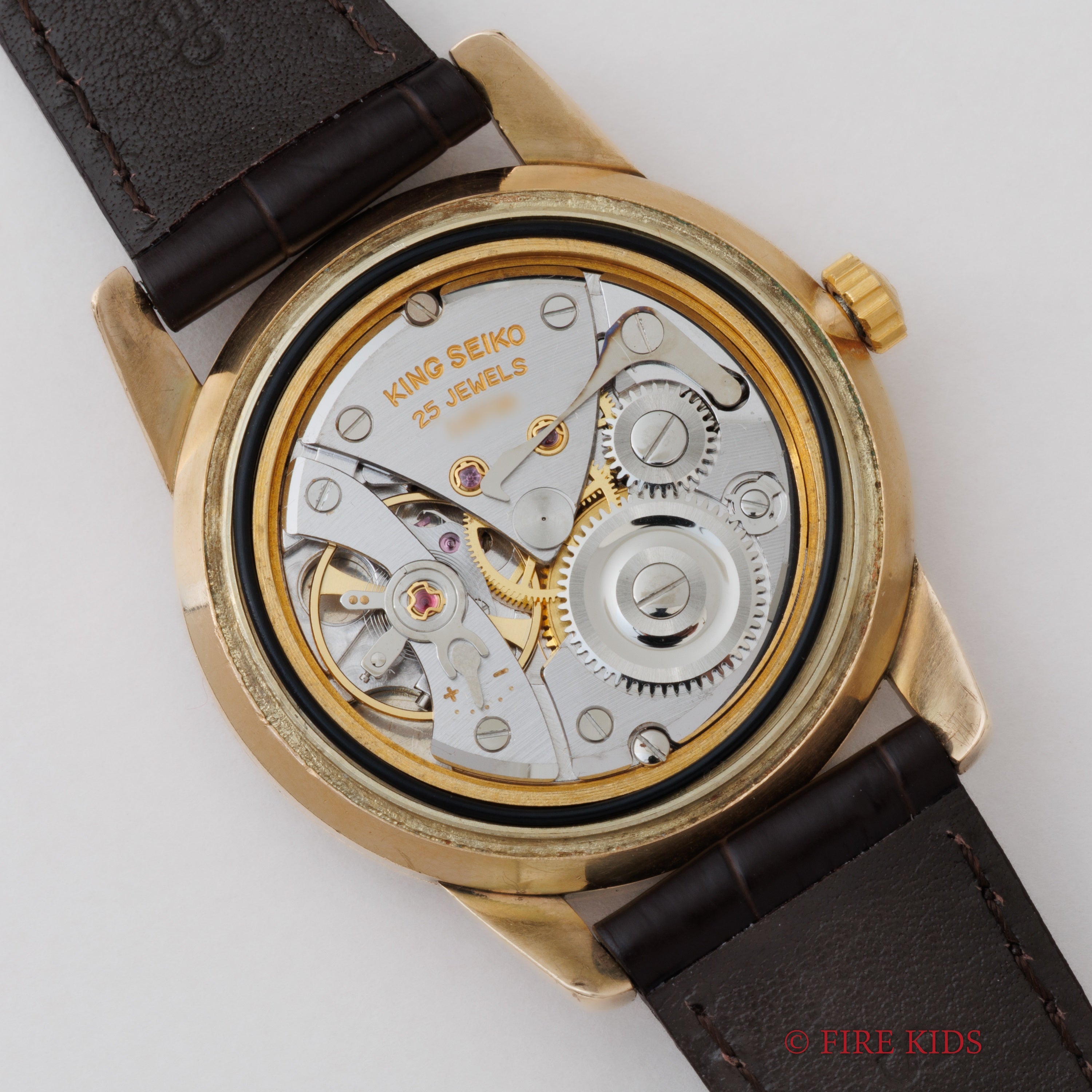 キングセイコー 1966年製 AGFケース Ref.44‐2000 手巻きノンデイト 44KS 盾メダリオン