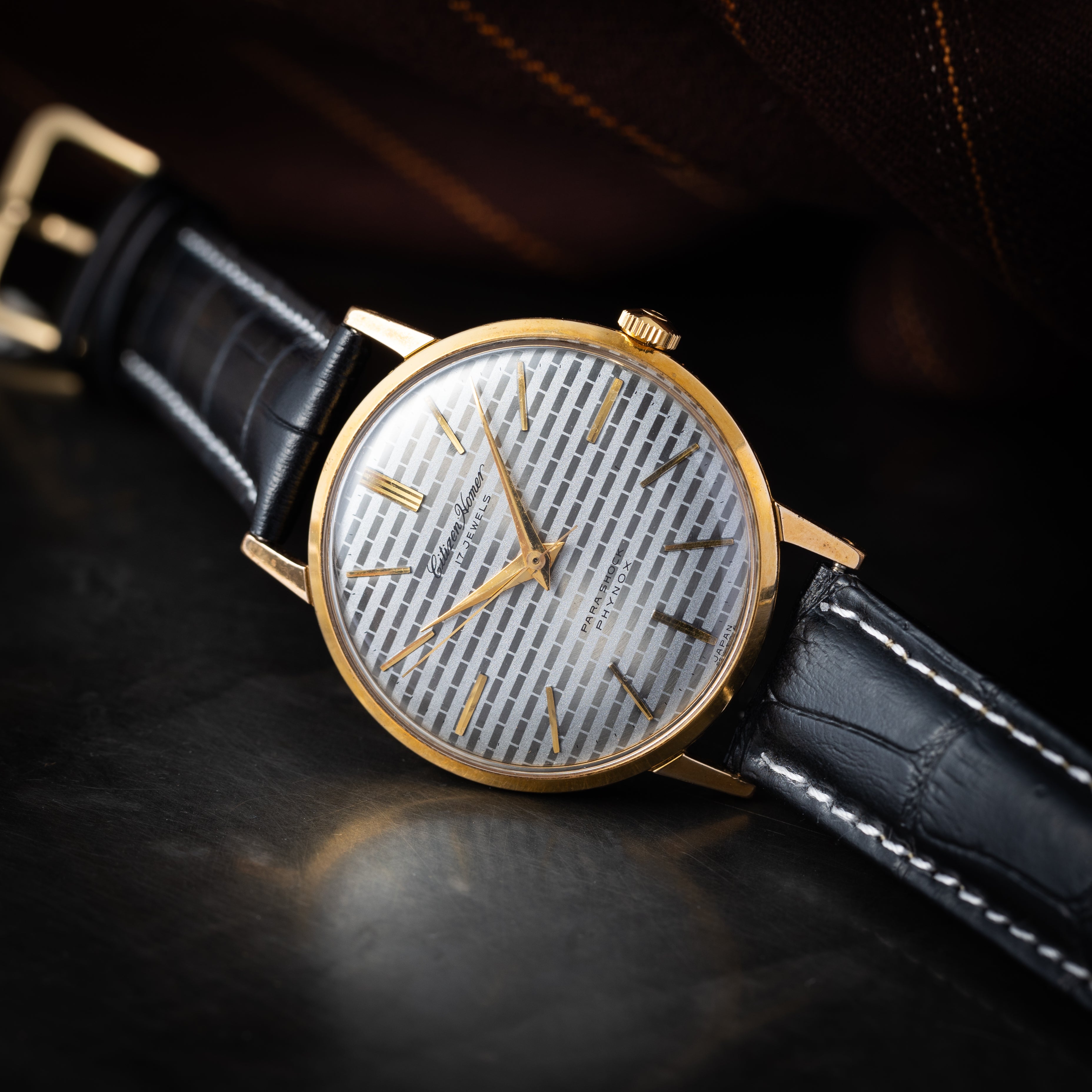 シチズン ホーマー 1961年製 ブリックダイヤル C.G.P 手巻き