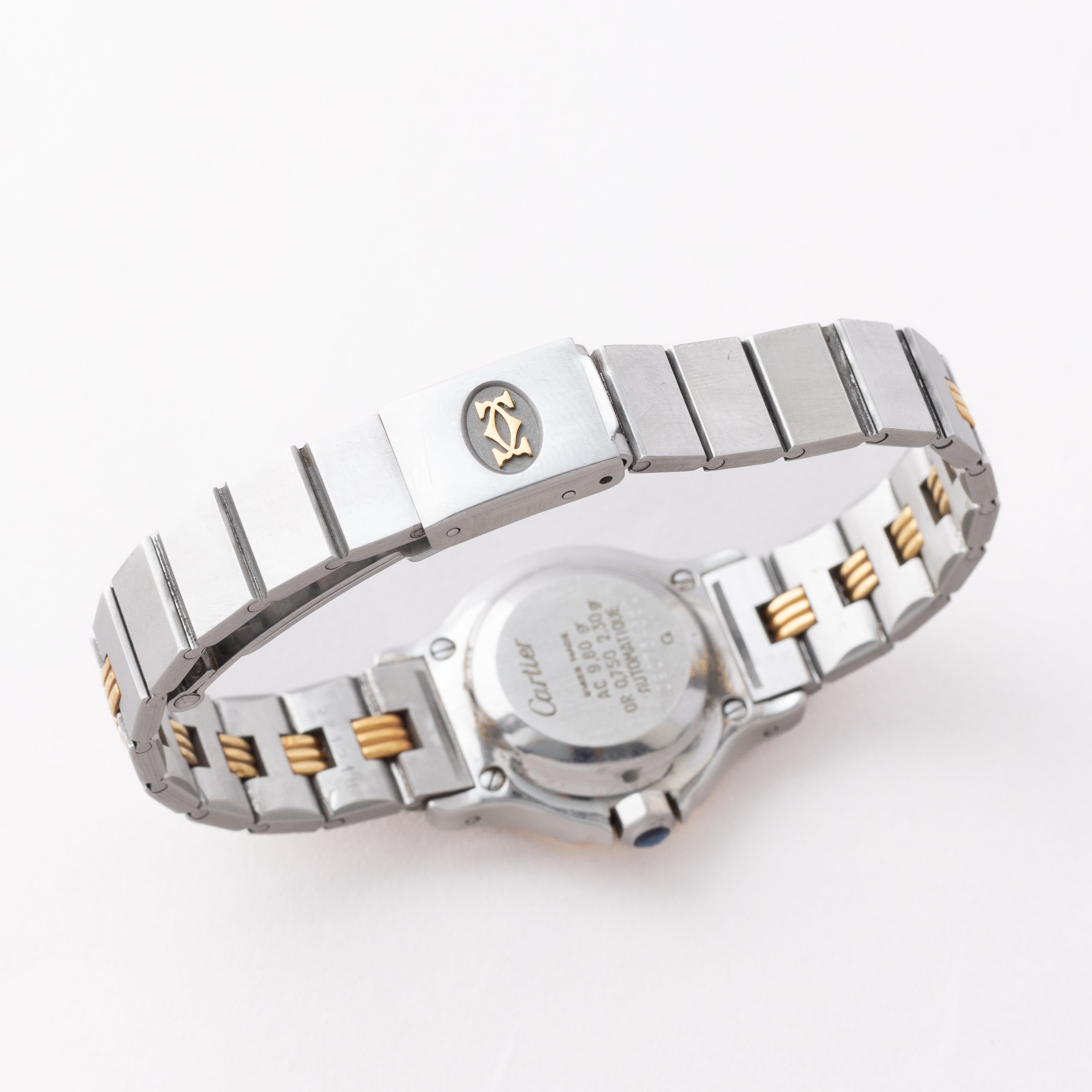 カルティエ サントス オクタゴン コンビ SMサイズ レディース 1980年代製 自動巻き