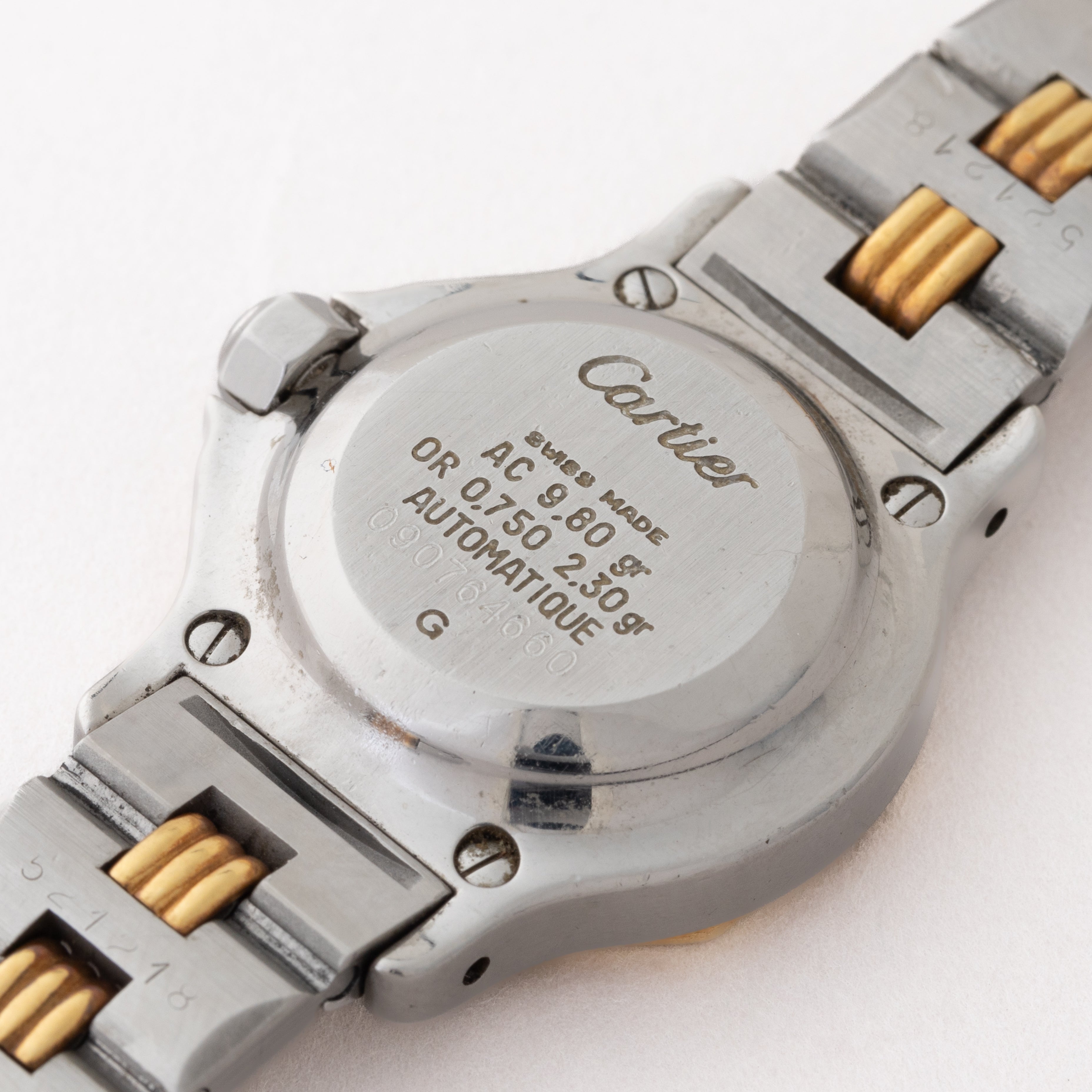 カルティエ サントス オクタゴン コンビ SMサイズ レディース 1980年代製 自動巻き