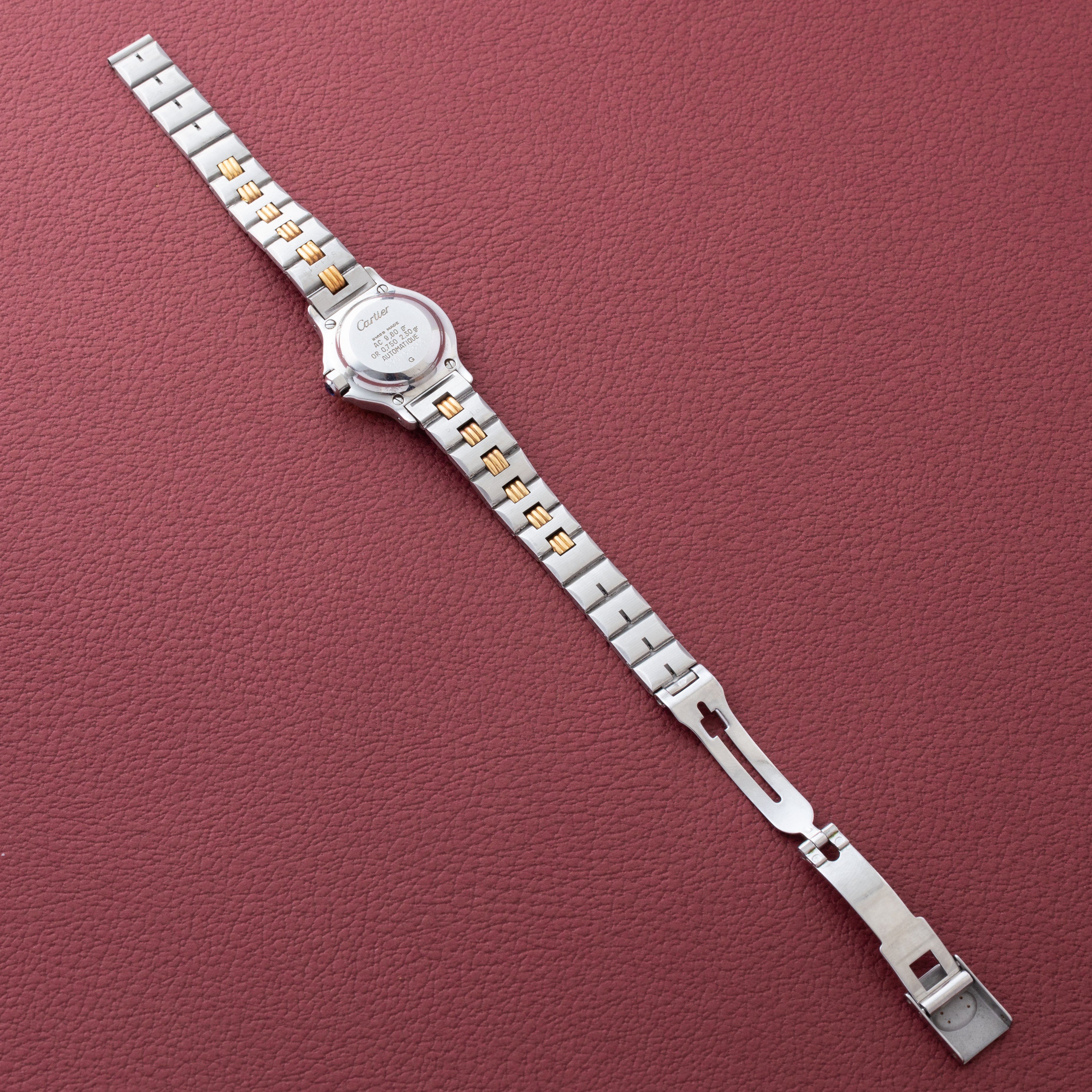 カルティエ サントス オクタゴン コンビ SMサイズ レディース 1980年代製 自動巻き