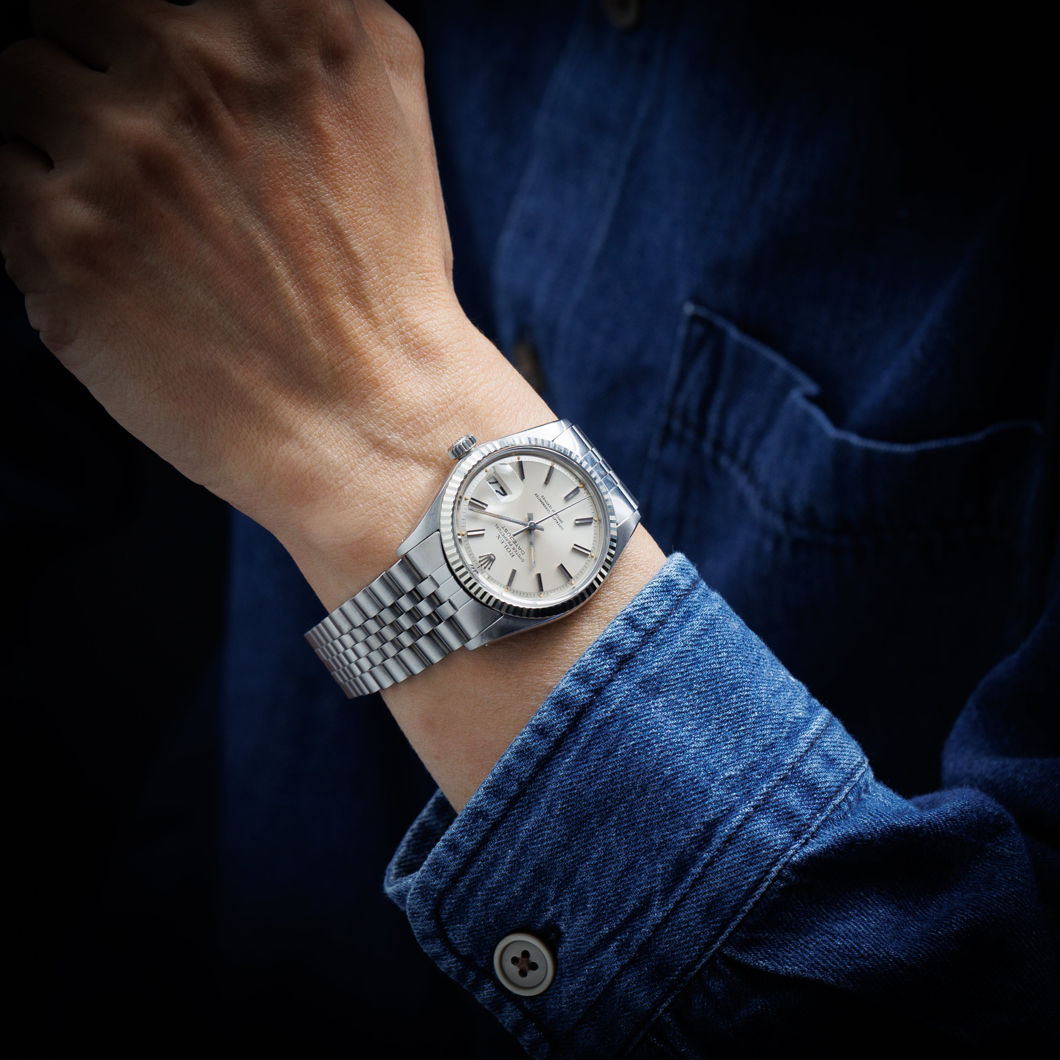 ロレックス デイトジャスト 1974年製 Ref.1601 箱、ギャラ付き