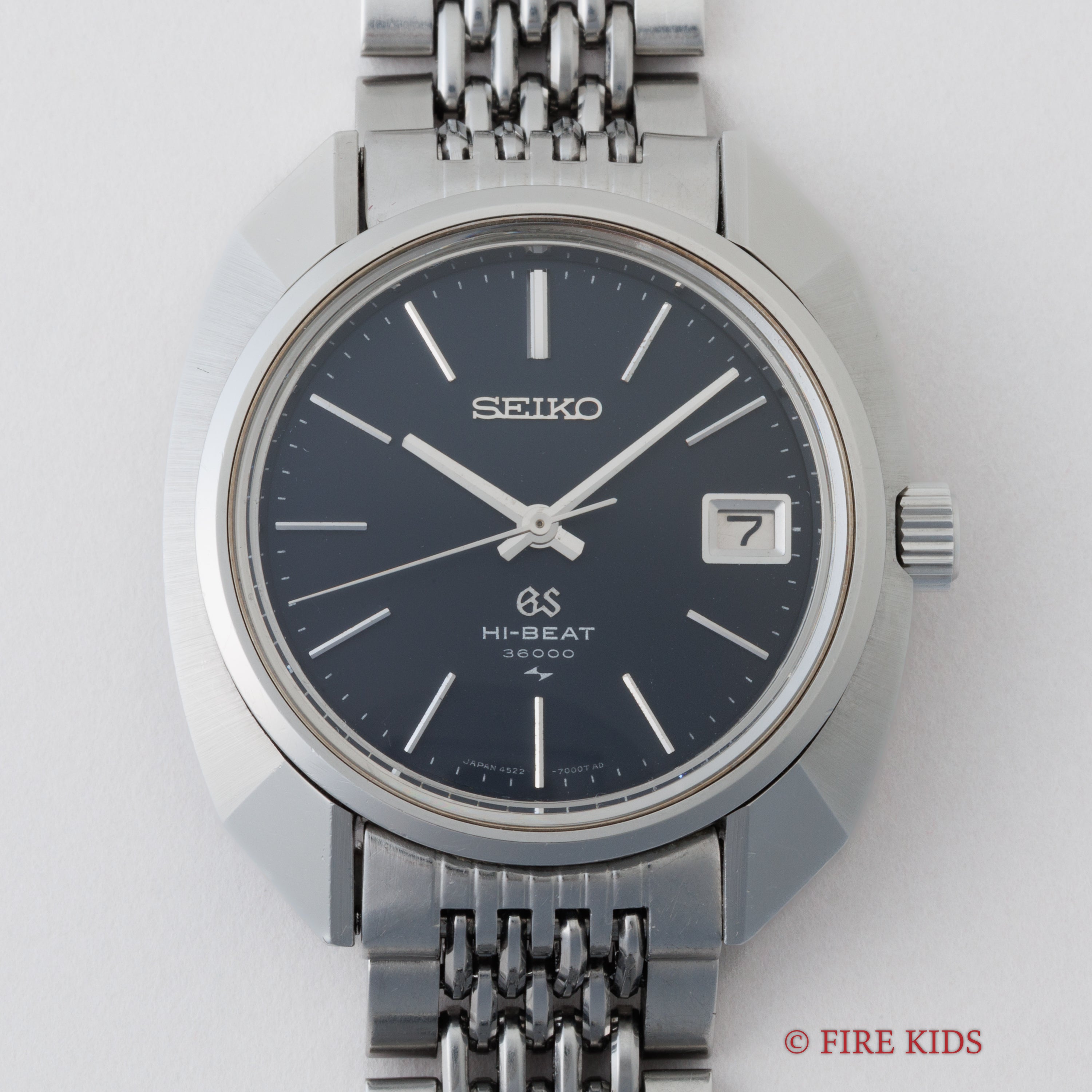 グランドセイコー ハイビート 36000 1969年製 Ref.4522-7000 45GS オクタゴンケース セイコーブレス