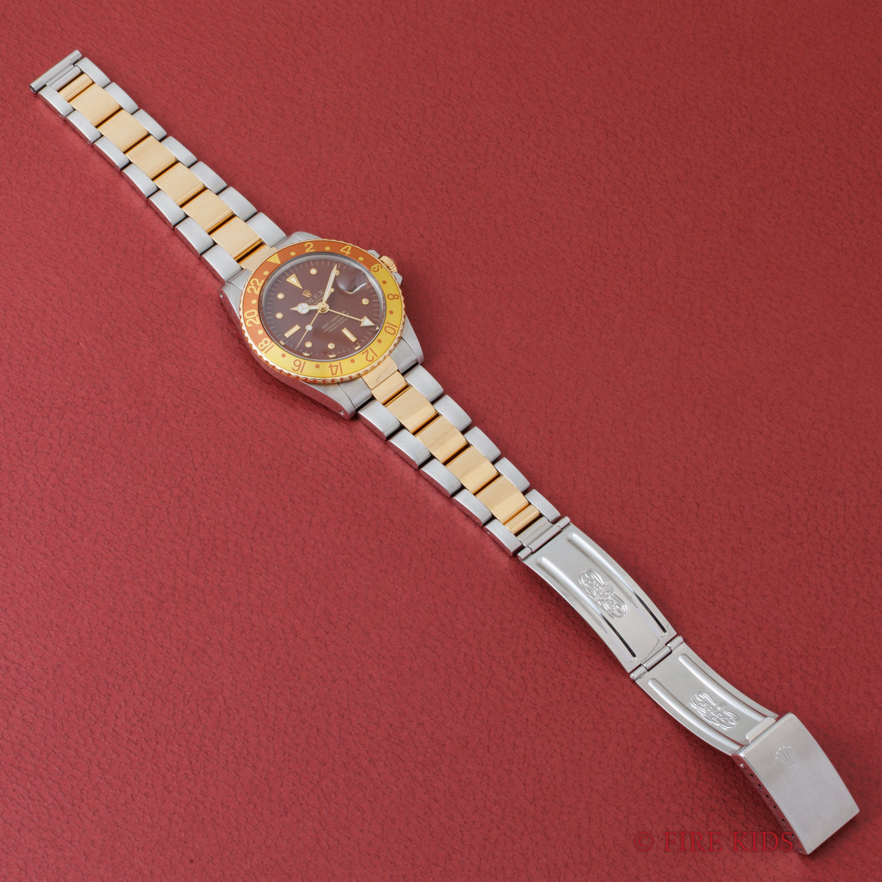 ロレックス GMTマスター 自動巻き 1970年製 Ref.1675コンビ 茶ツボ 純正コンビオイスターブレス